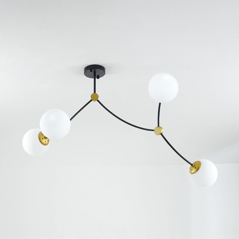 Valentina Modern Design LED Kronleuchter Metall Glas Esszimmer Wohnzimmer