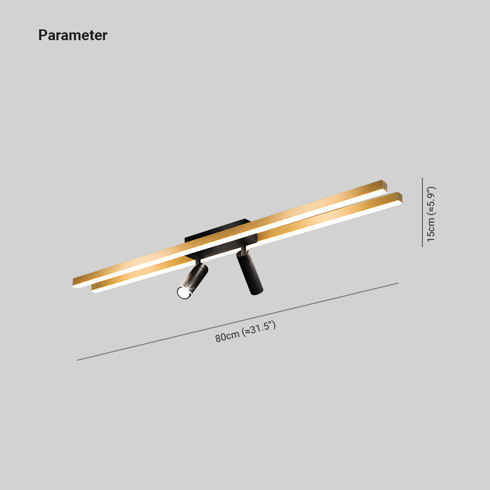 Arisha Modern LED Deckenleuchte Gold Flur/Wohnzimmer Metal&Silikon Dimmbar