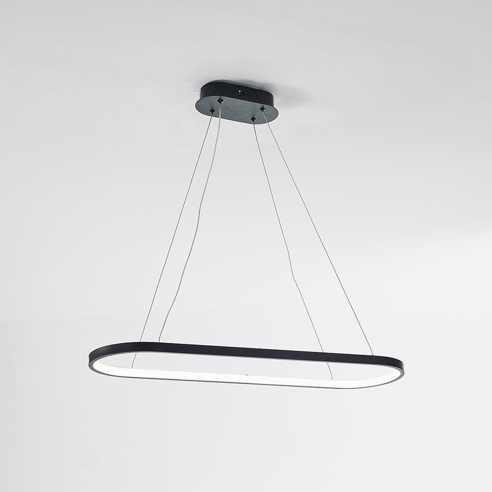 Edge Modern Pendelleuchte Linear Schwarz/Weiß/Gold Esszimmer Metall