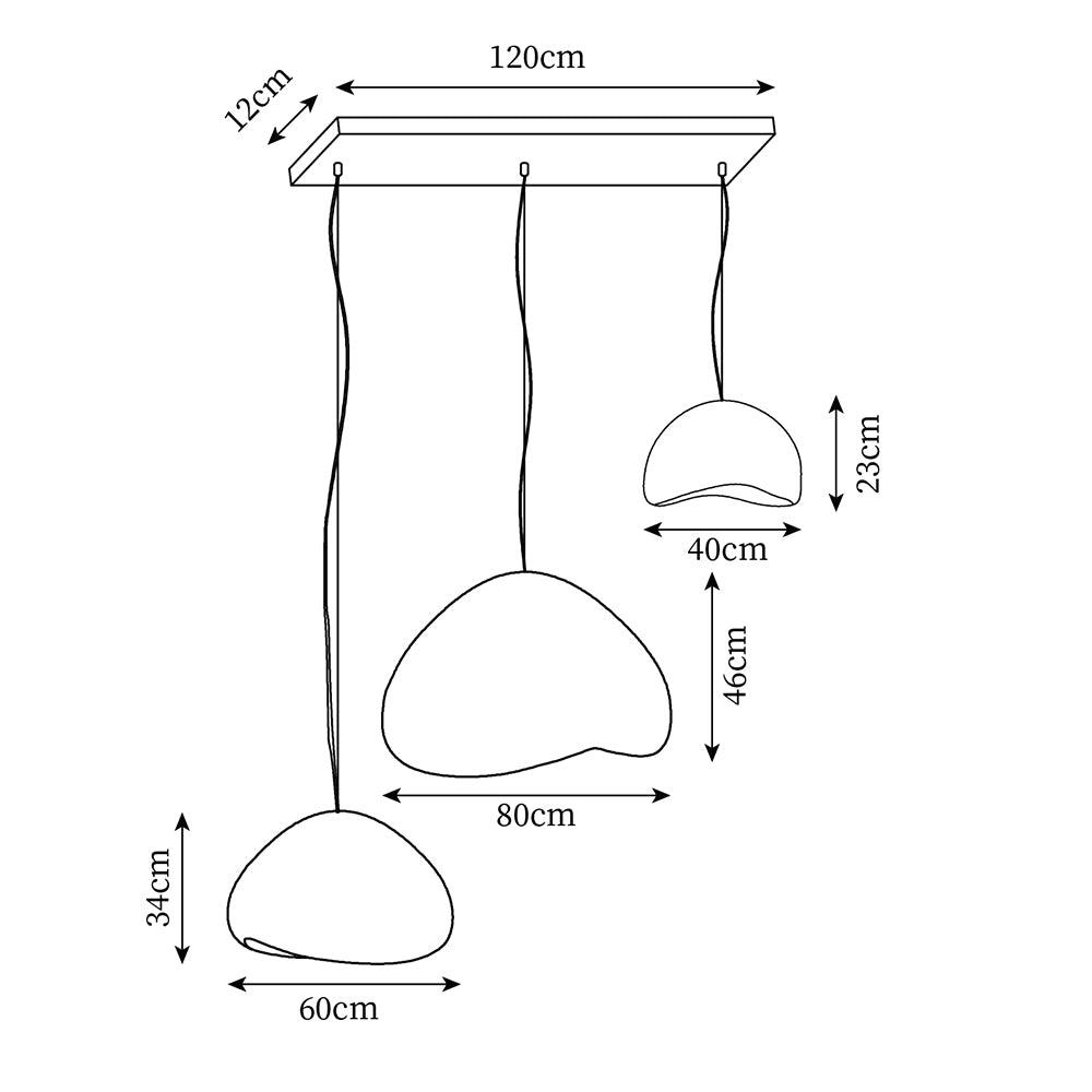 Sawyer Wabi-Sabi-Kronleuchter-Letslighting