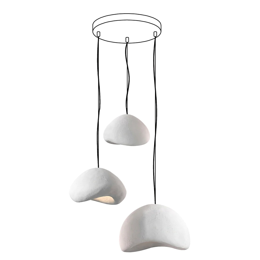 Lustra Kronleuchter Rau Kombination Wabi-Sabi-Letslighting