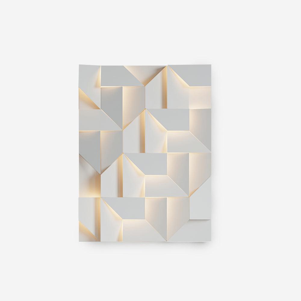 Wandleuchte 3D Geometrisch Panels Geschichtet Licht Kunst Fernbedienung Dimmen Modern-Letslighting