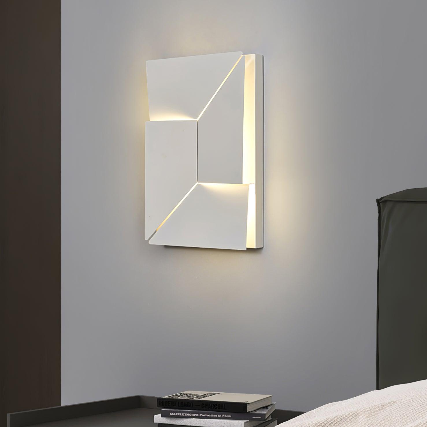 Wandleuchte 3D Geometrisch Panels Geschichtet Licht Kunst Fernbedienung Dimmen Modern-Letslighting