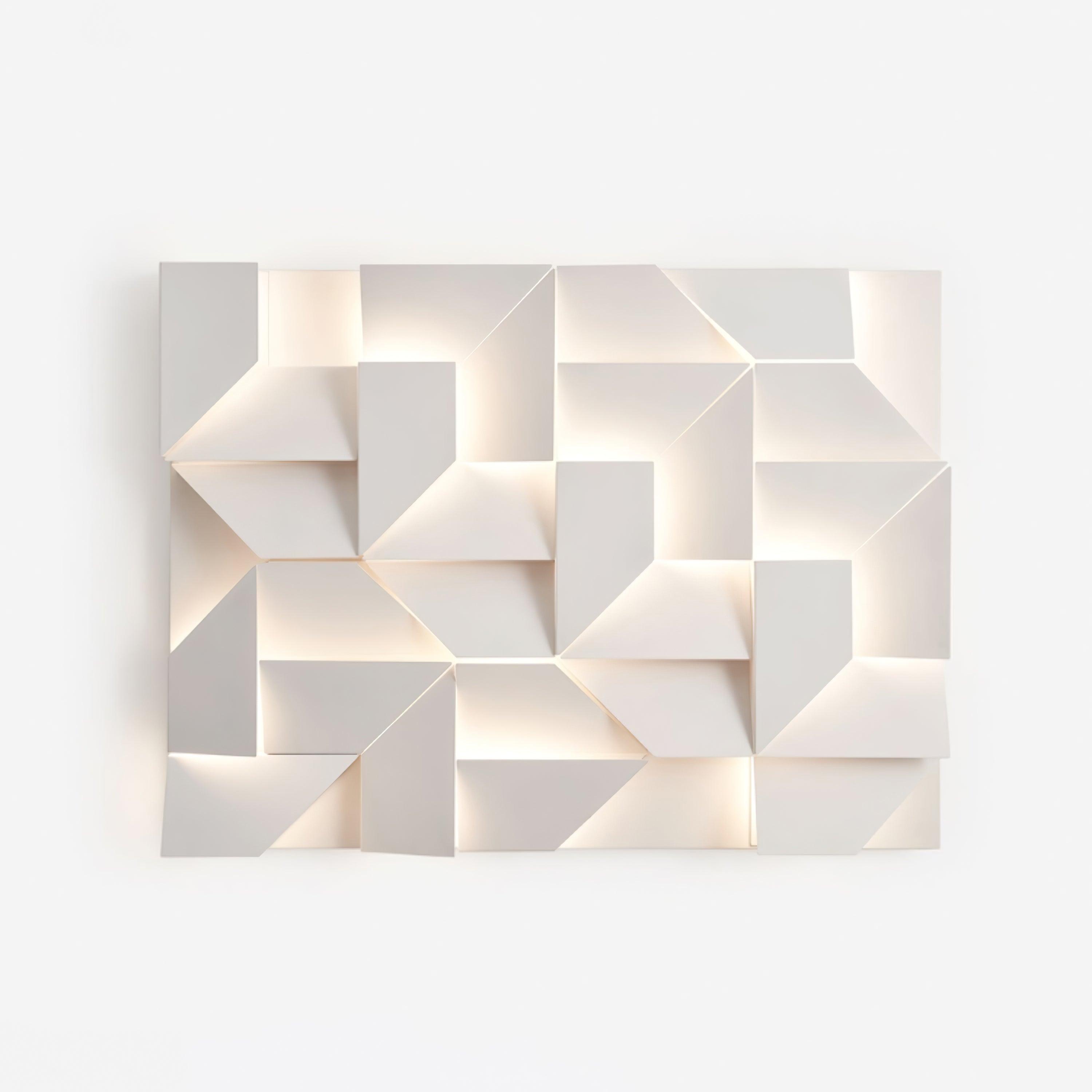 Wandleuchte 3D Geometrisch Panels Geschichtet Licht Kunst Fernbedienung Dimmen Modern-Letslighting