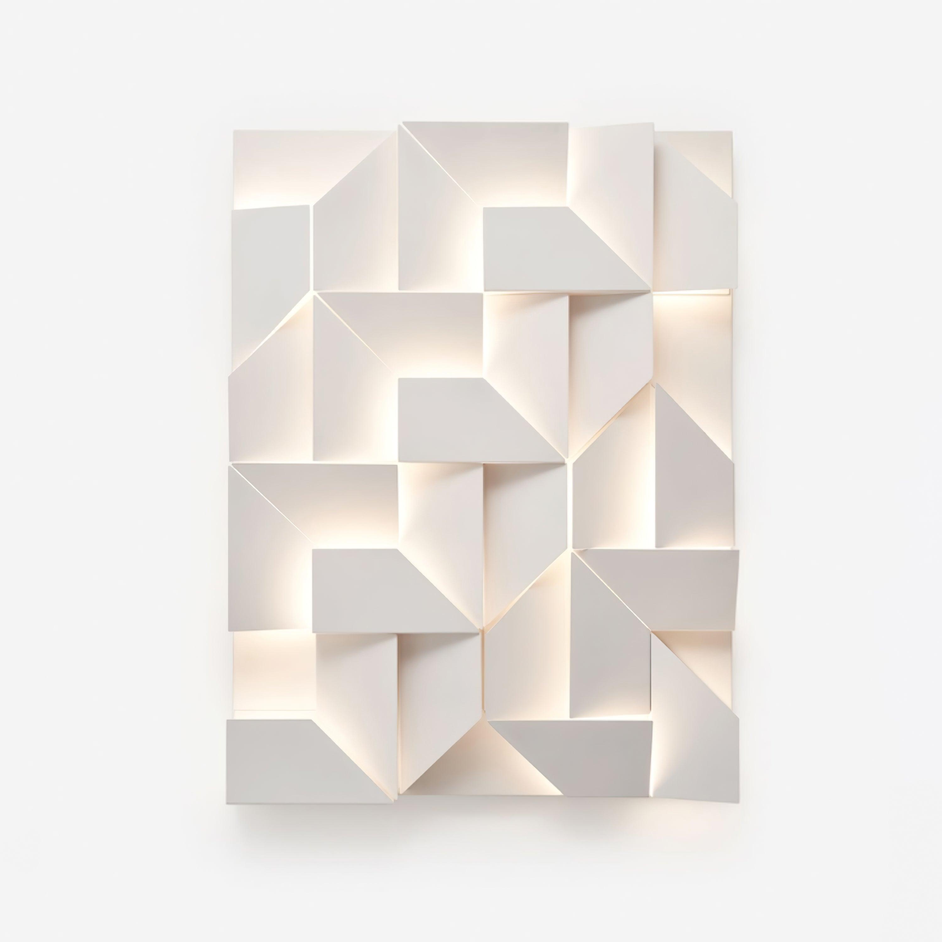 Wandleuchte 3D Geometrisch Panels Geschichtet Licht Kunst Fernbedienung Dimmen Modern-Letslighting