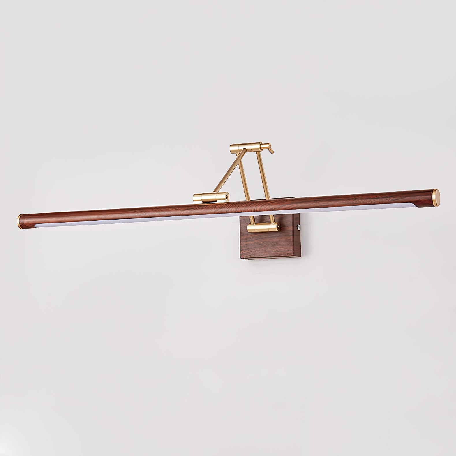 Walnut Color Linear Adjustable Wall Light - Blowlighting