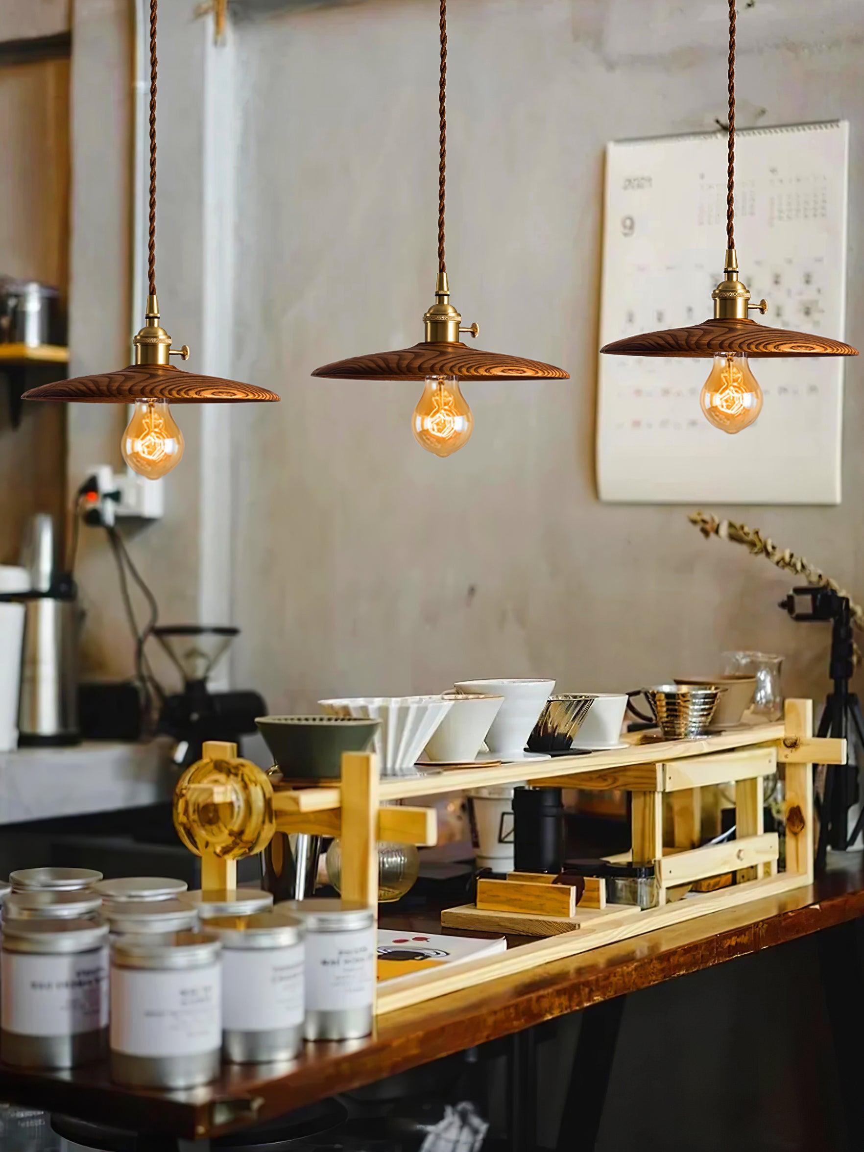 Veldra Messing Retro Pendelleuchte-Letslighting