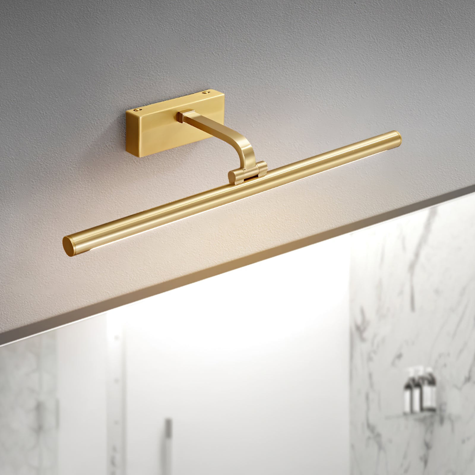 Walnut Color Linear LED Wall Light - Blowlighting
