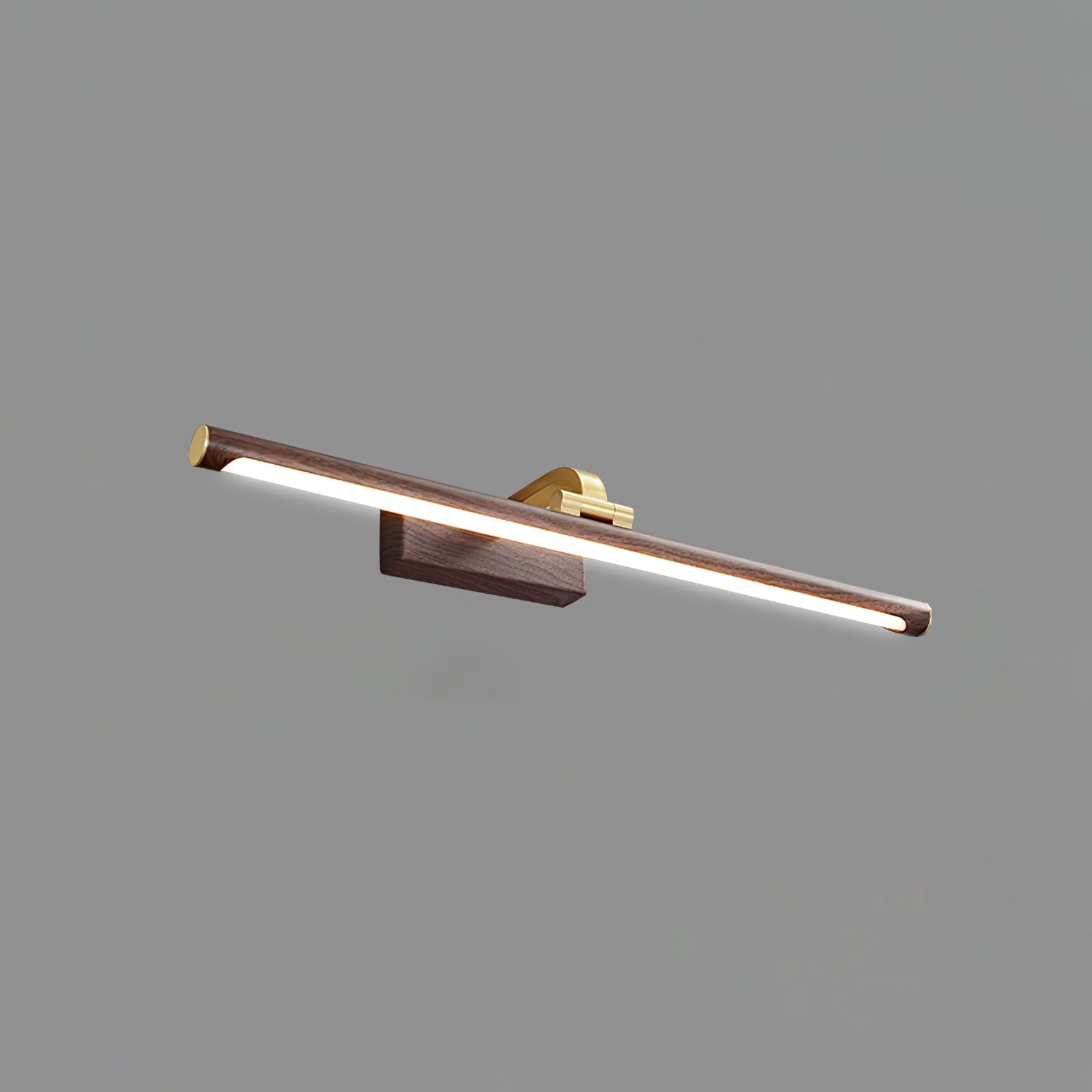 Walnut Color Linear LED Wall Light - Blowlighting