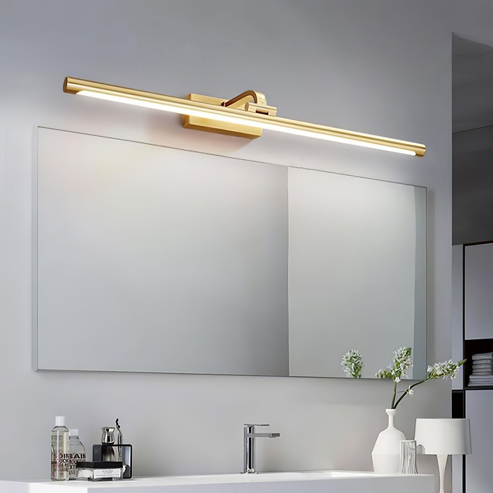 Walnut Color Linear LED Wall Light - Blowlighting