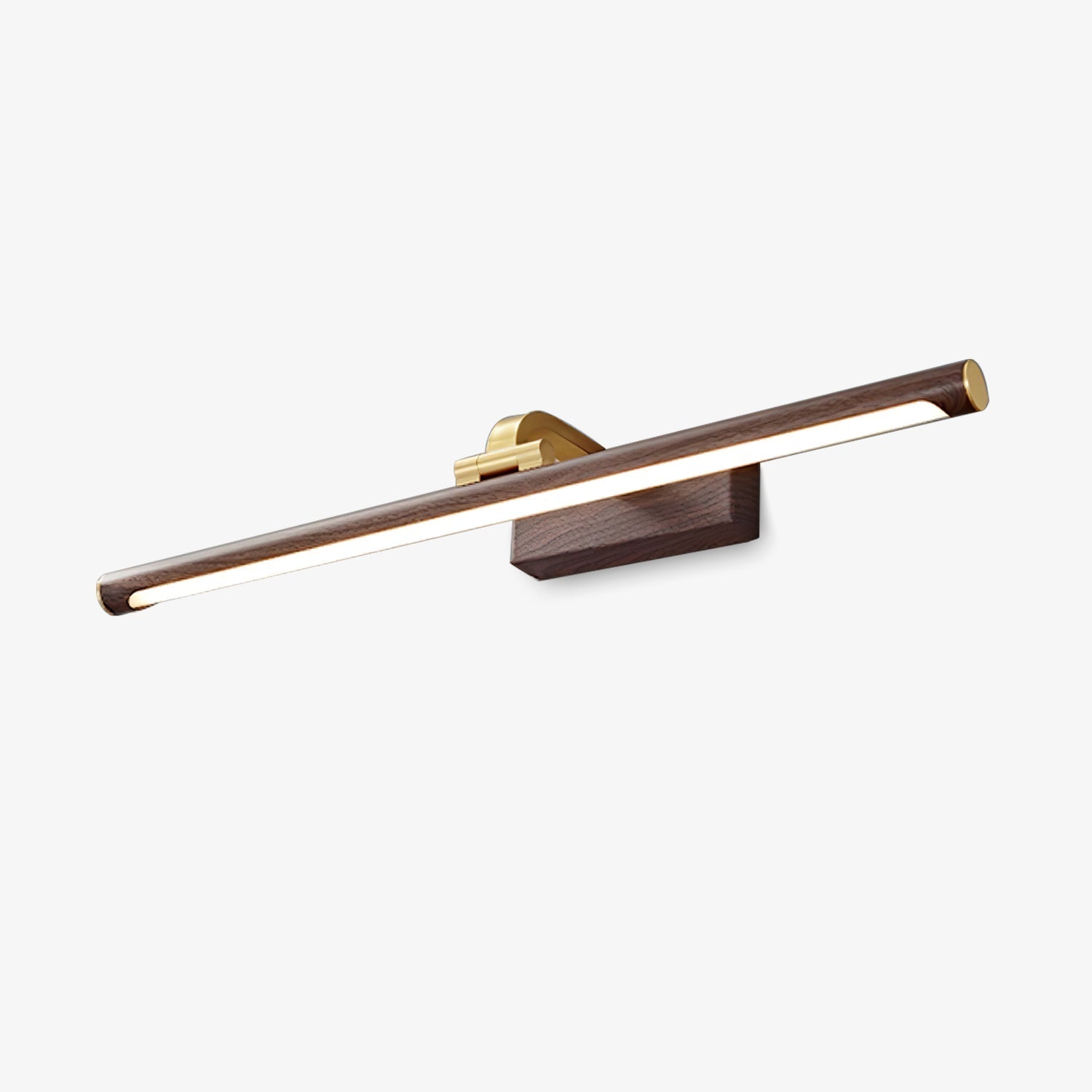 Walnut Color Linear LED Wall Light - Blowlighting