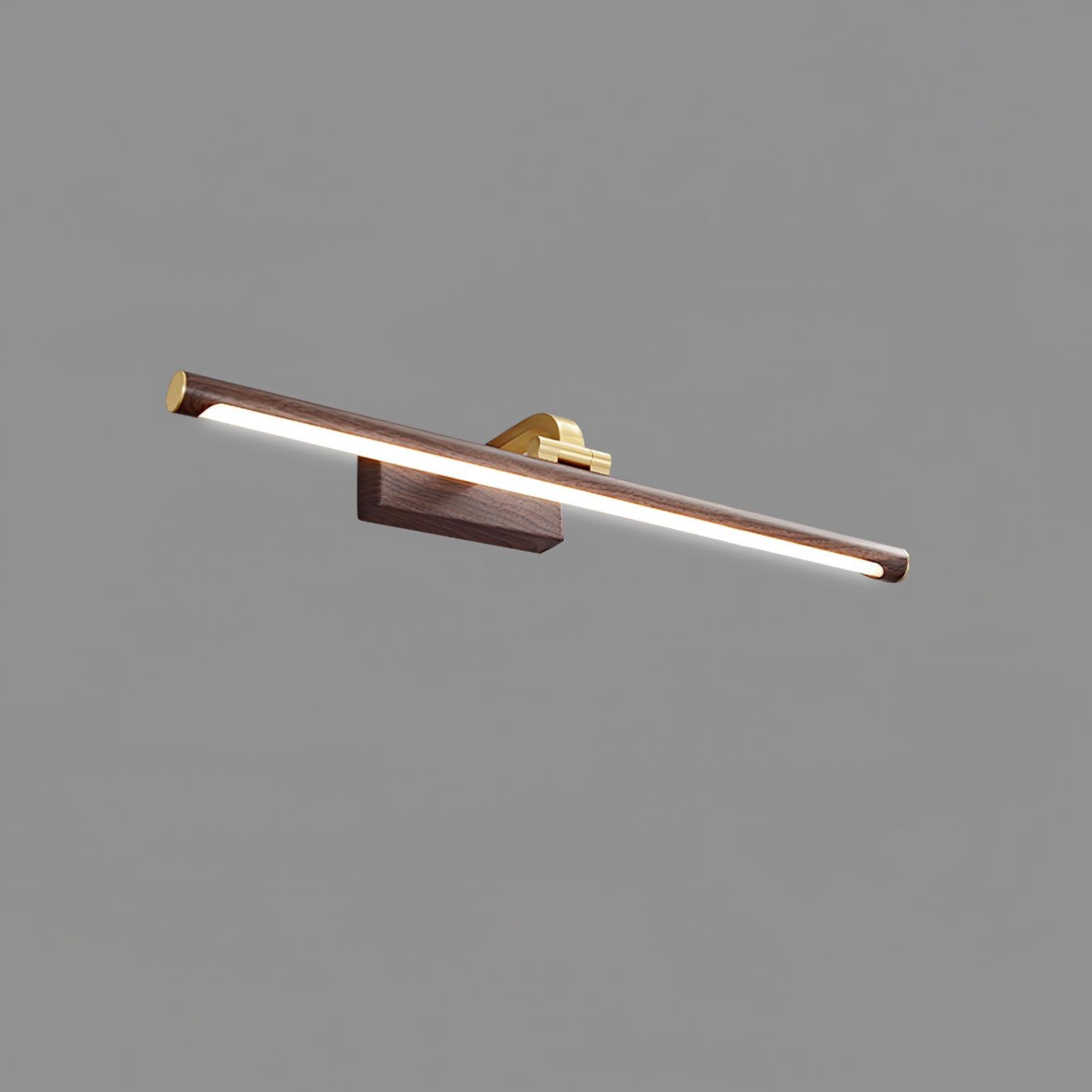 Walnut Color Linear LED Wall Light - Blowlighting
