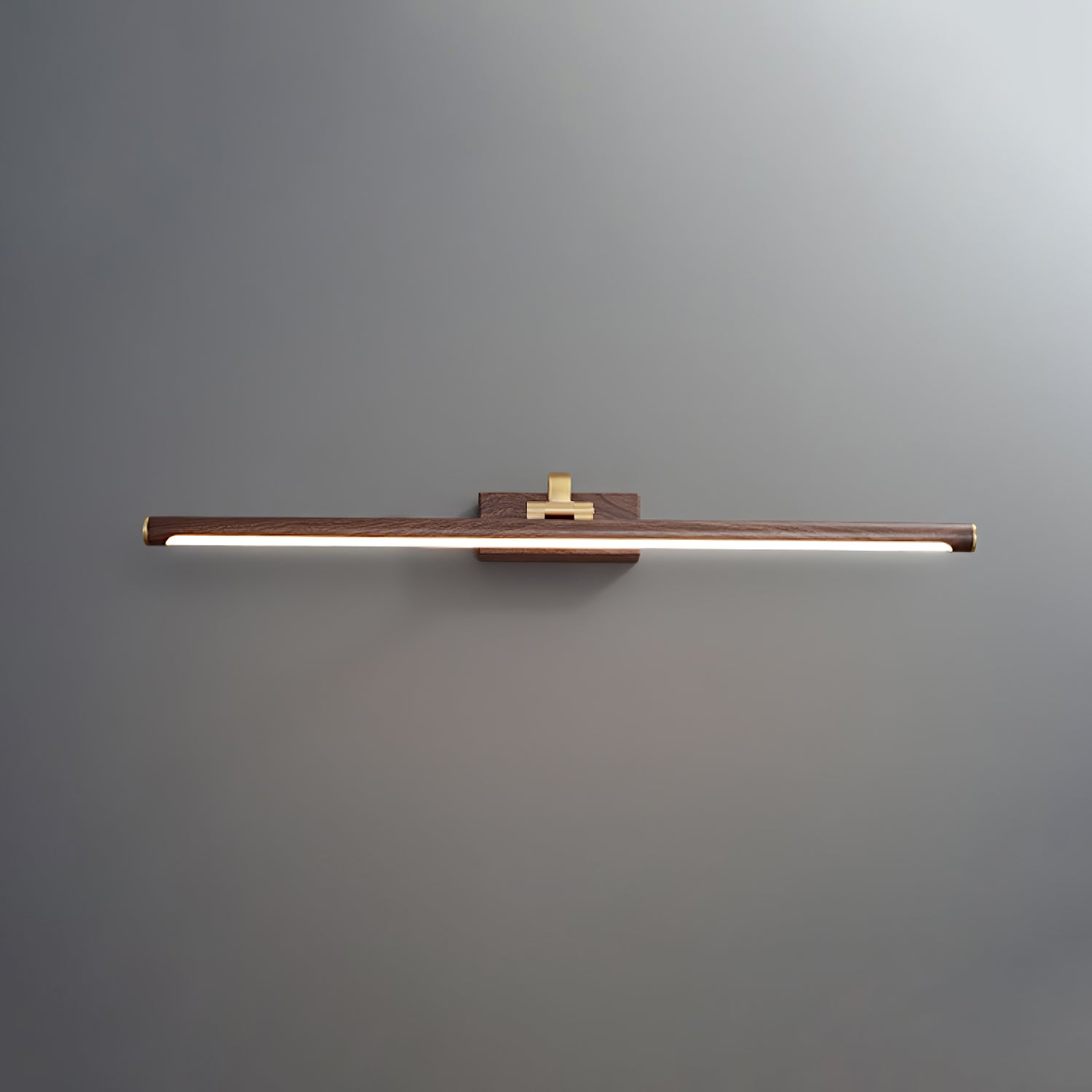 Walnut Color Linear LED Wall Light - Blowlighting