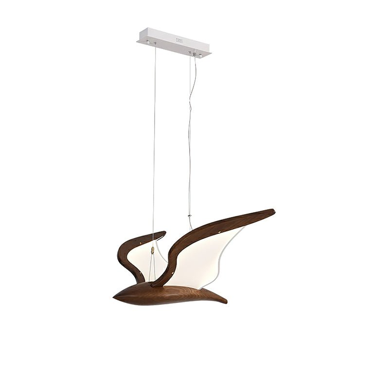 Lustra Kronleuchter Vogelform Holz Skulptur-Letslighting