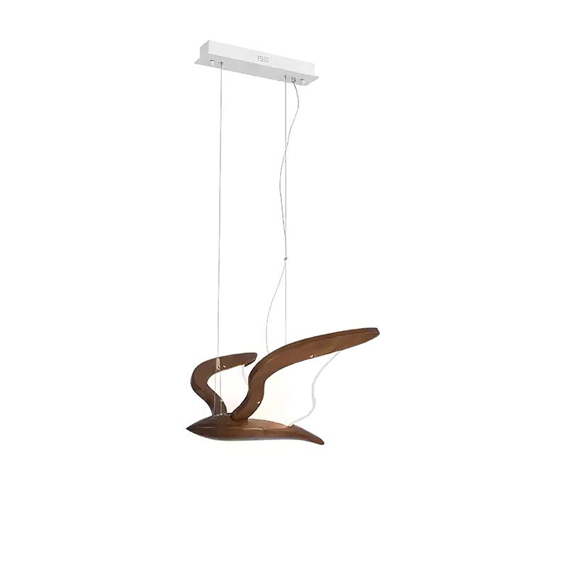 Lustra Kronleuchter Vogelform Holz Skulptur-Letslighting