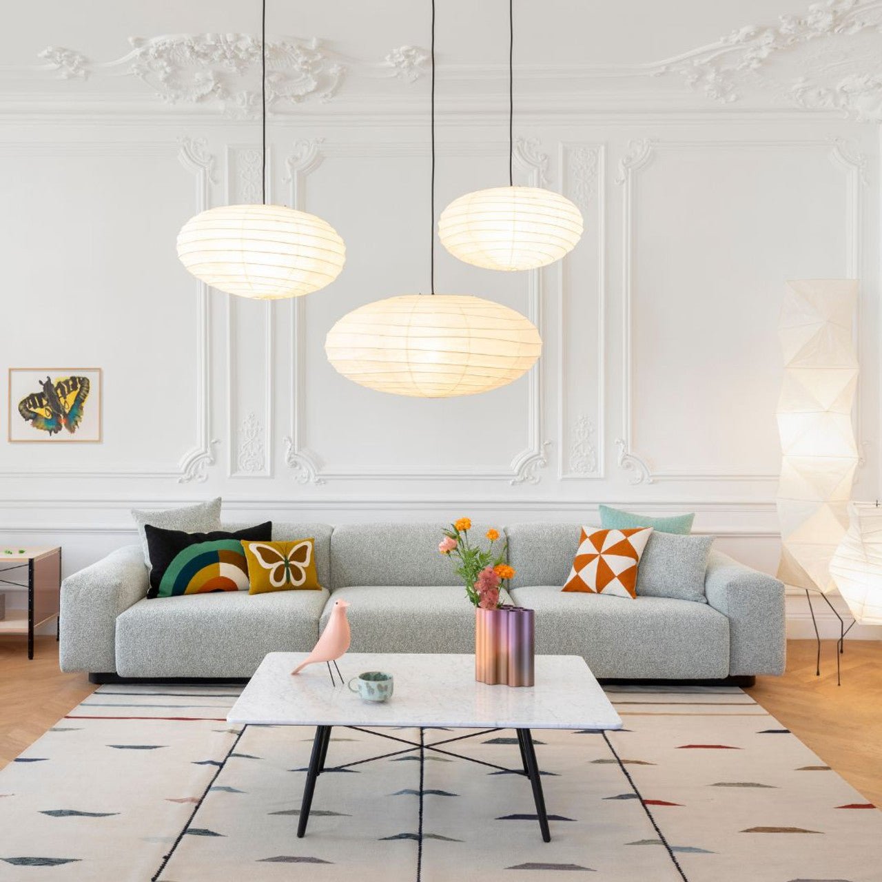 Lumaem Papier Traditionelle Pendelleuchte-Letslighting