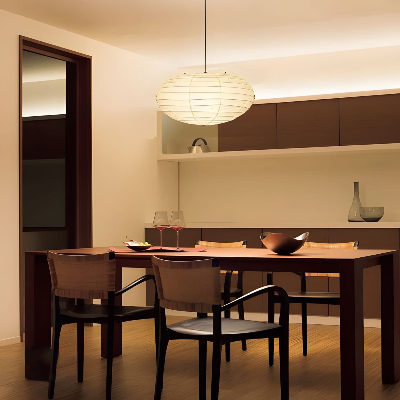 Lumaem Papier Traditionelle Pendelleuchte-Letslighting