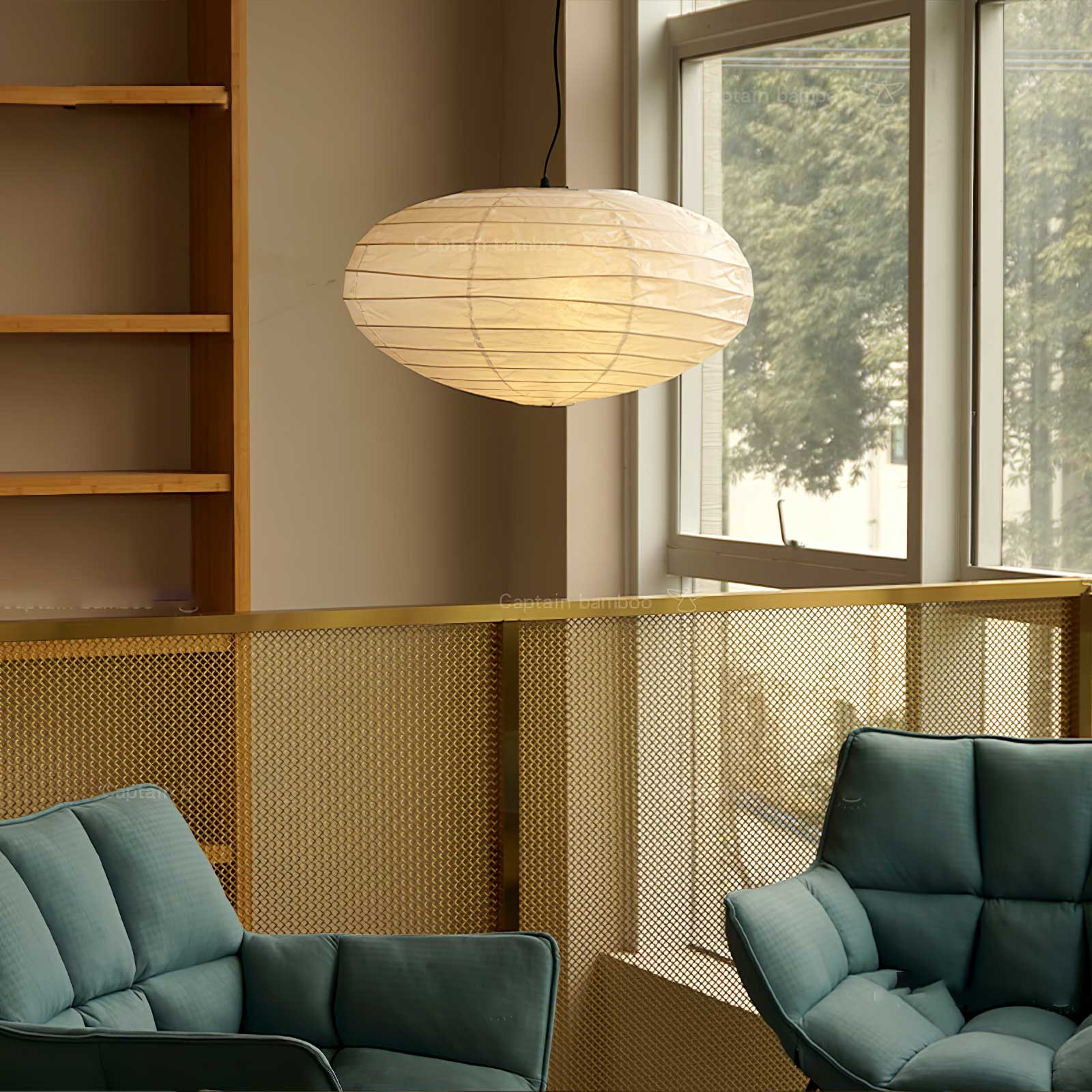 Lumaem Papier Traditionelle Pendelleuchte-Letslighting