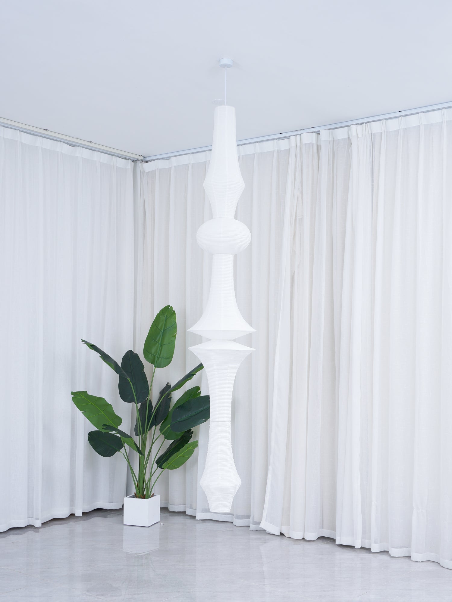 Washi Paper E Pendant Light - Blowlighting