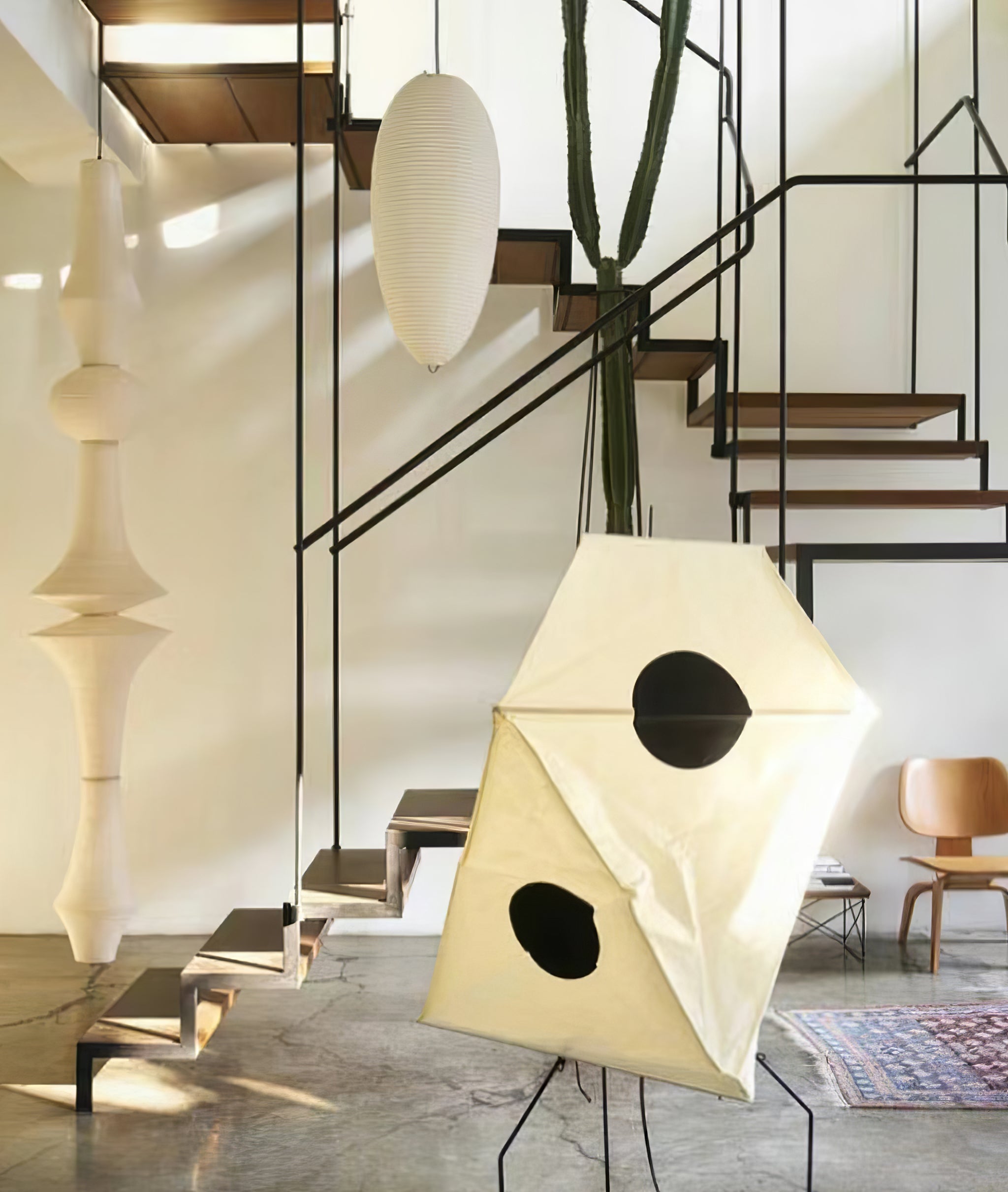 Washi Paper E Pendant Light - Blowlighting