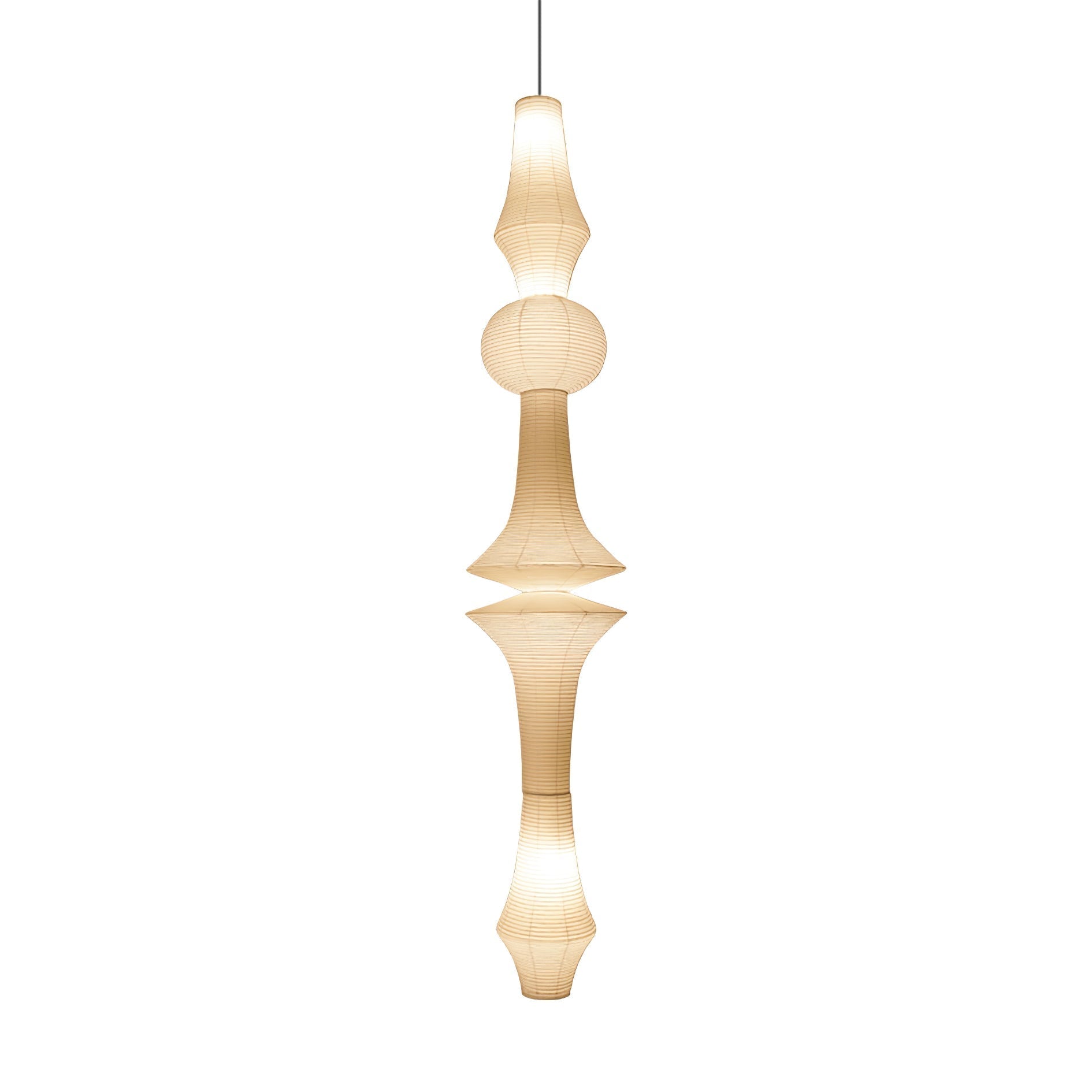 Washi Paper E Pendant Light - Blowlighting
