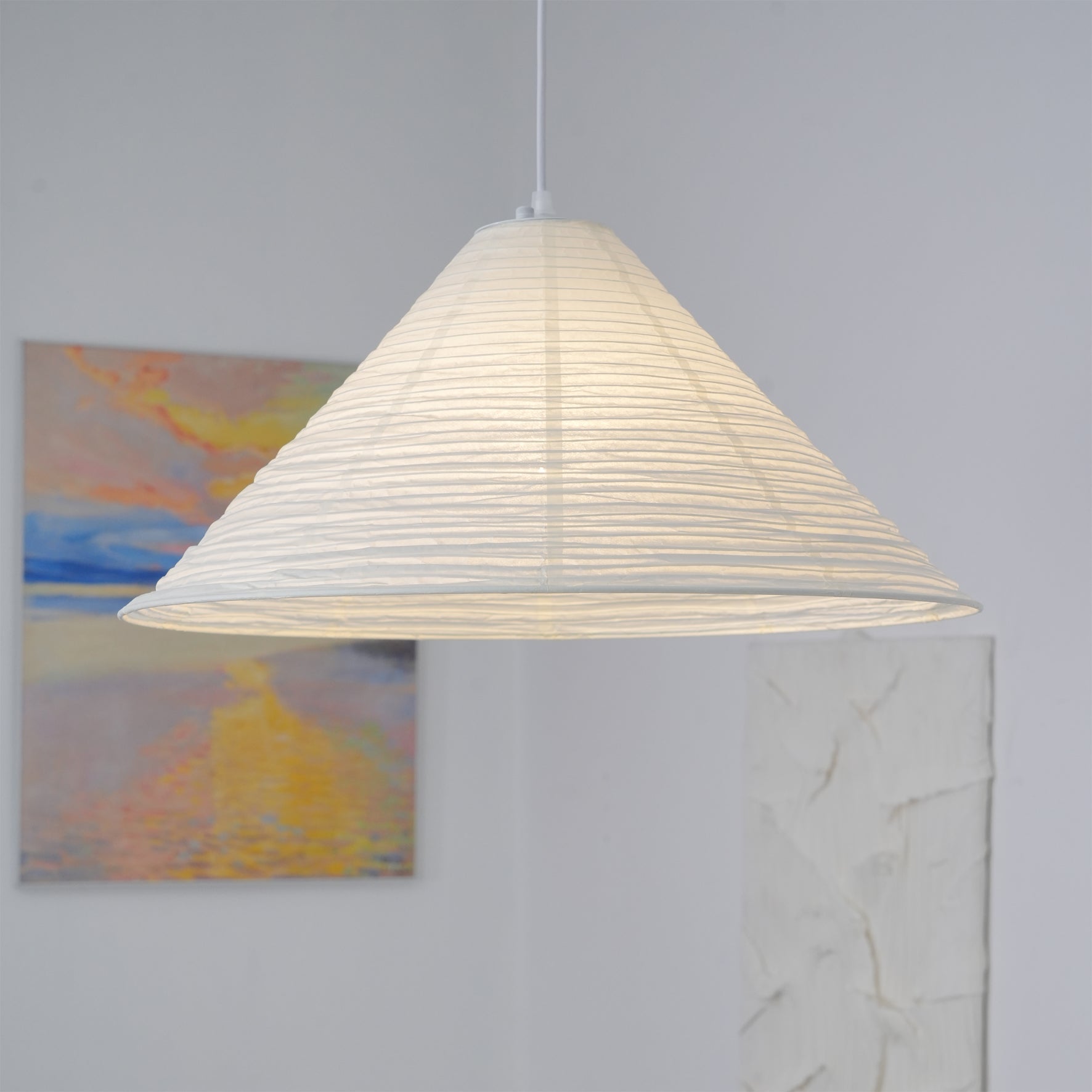 Conic Papier Pyramiden Pendelleuchte-Letslighting
