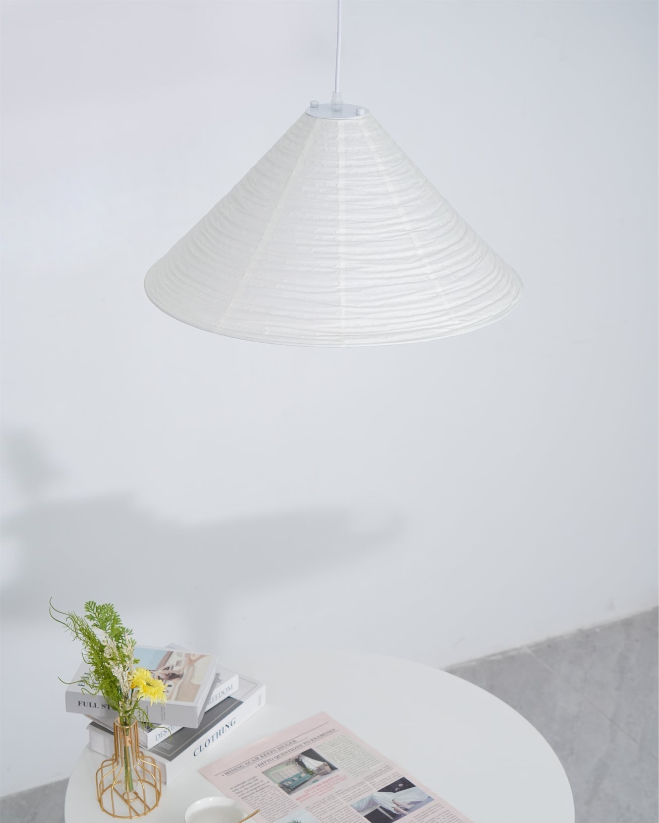 Conic Papier Pyramiden Pendelleuchte-Letslighting