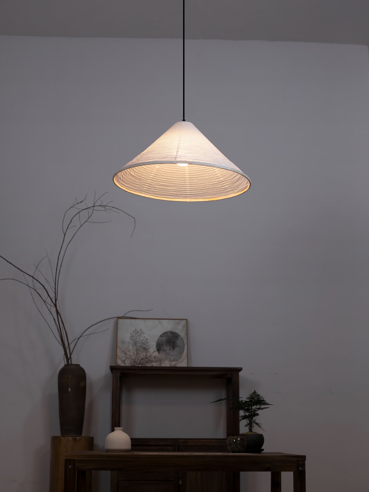 Conic Papier Pyramiden Pendelleuchte-Letslighting