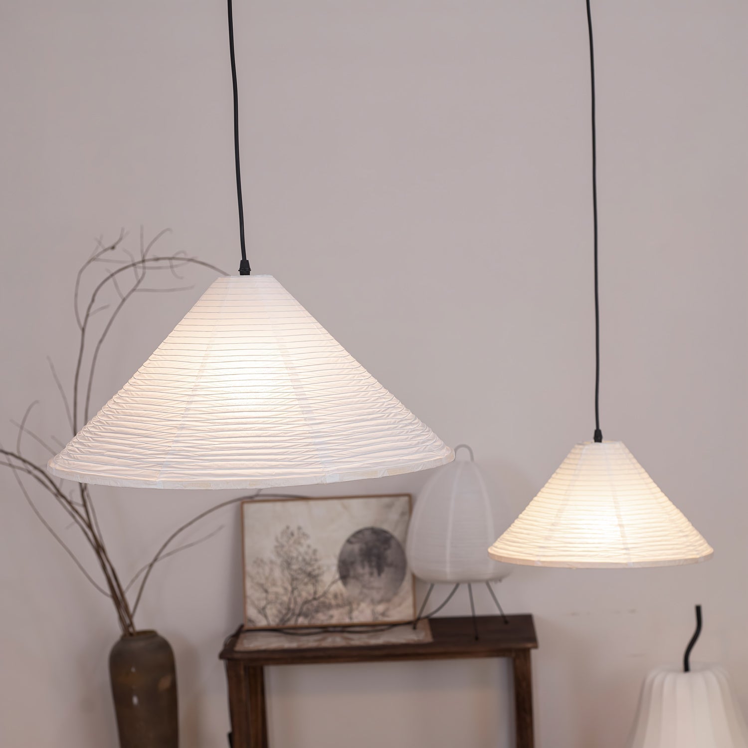 Conic Papier Pyramiden Pendelleuchte-Letslighting