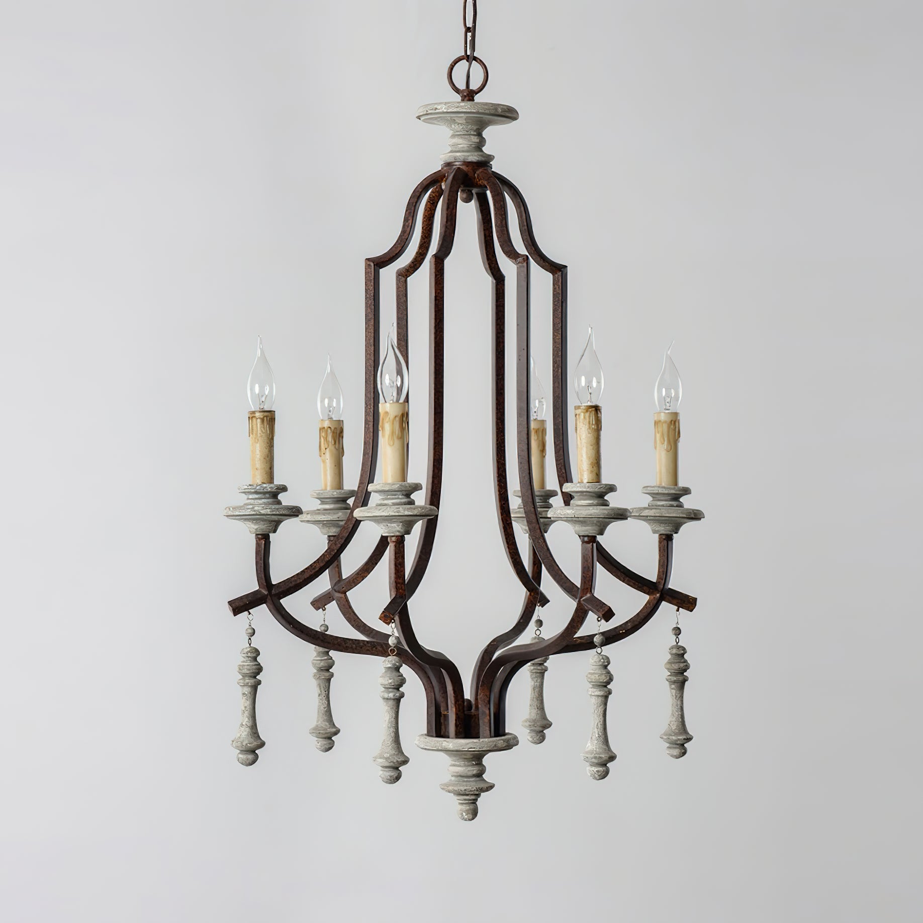 Arsoliel Vintage Luxus Holz Kronleuchter-Letslighting