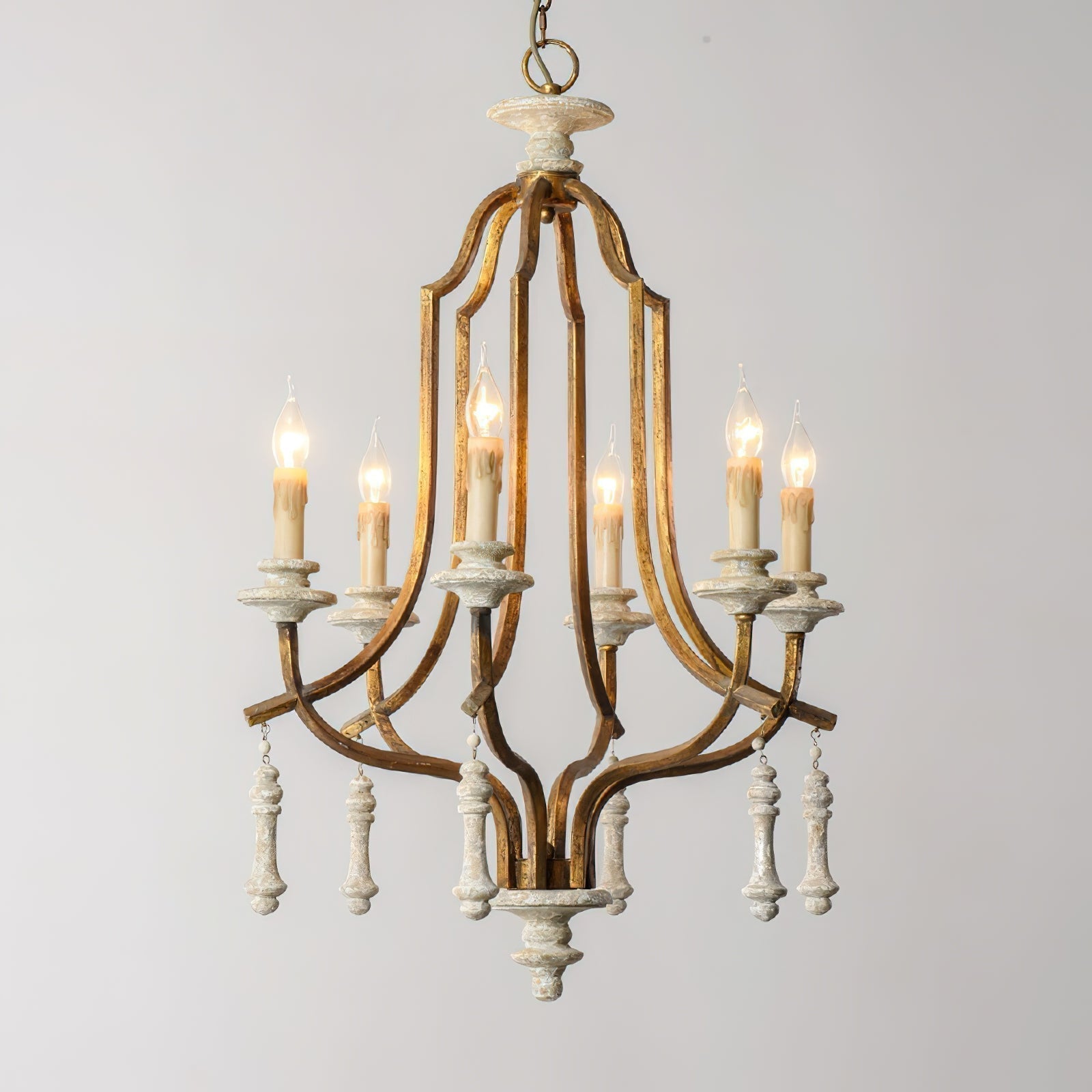 Arsoliel Vintage Luxus Holz Kronleuchter-Letslighting