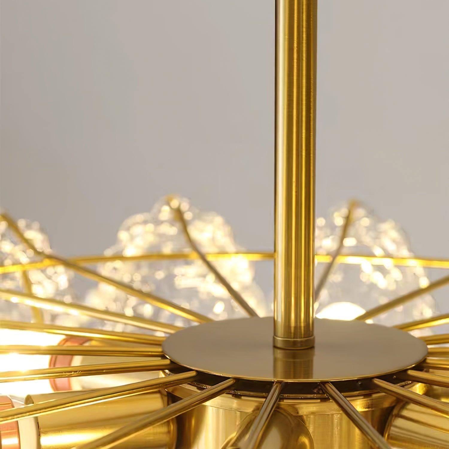 Lustra Kronleuchter Welle Perle Gold Modern-Letslighting