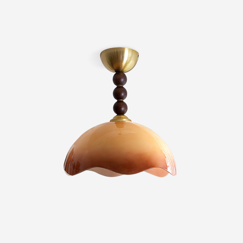 Amberis Vintage Amber Glass Ceiling Light - Letslighting