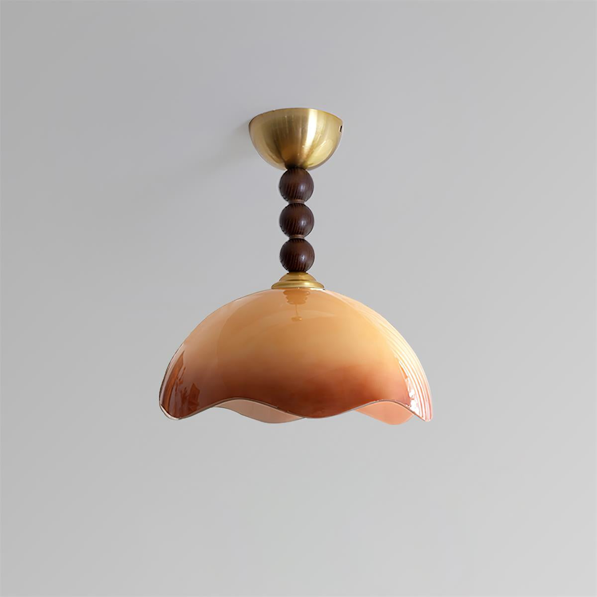 Amberis Vintage Amber Glass Ceiling Light - Letslighting