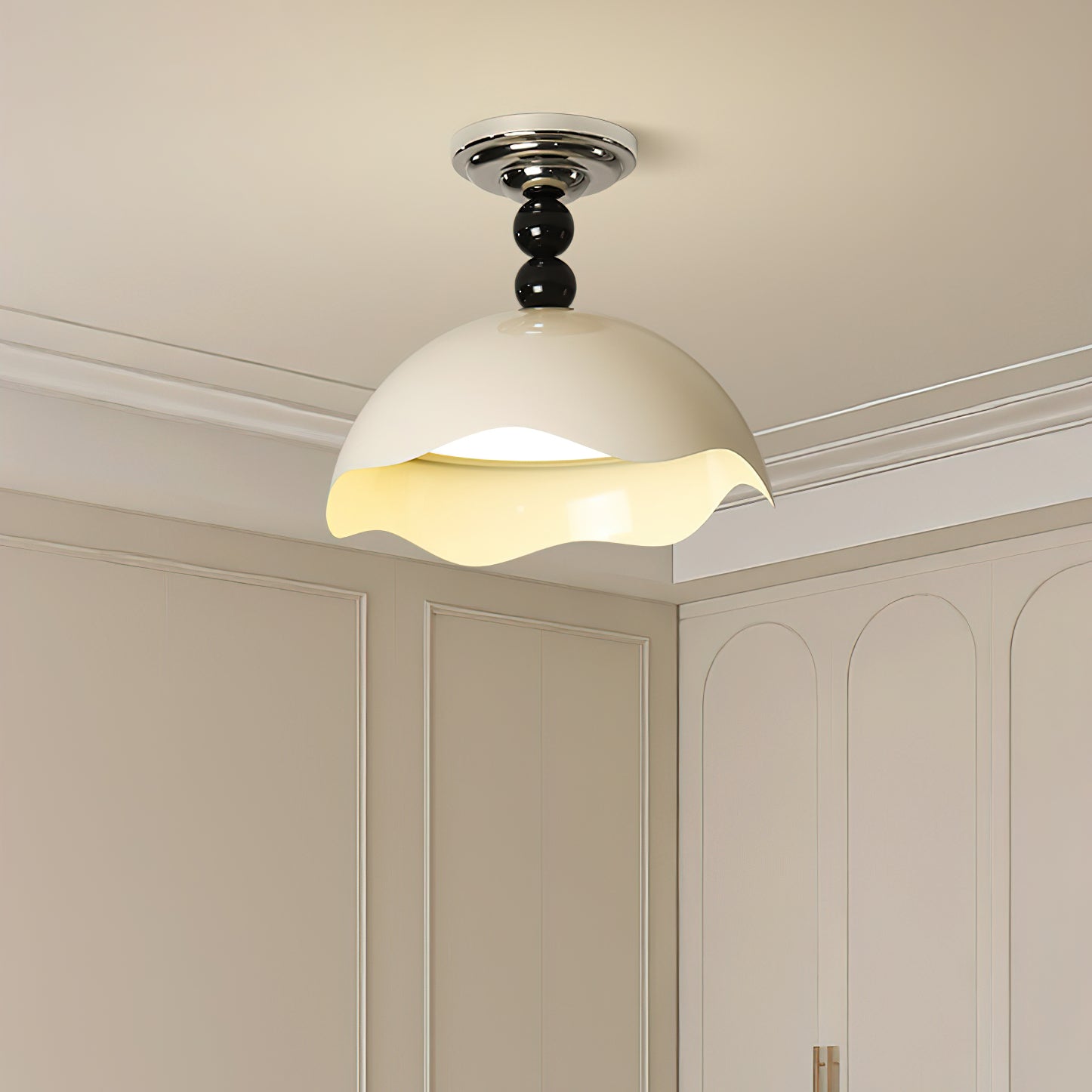 Erlorus Nordisch Kunst Welle Kamm Deckenleuchte-Letslighting