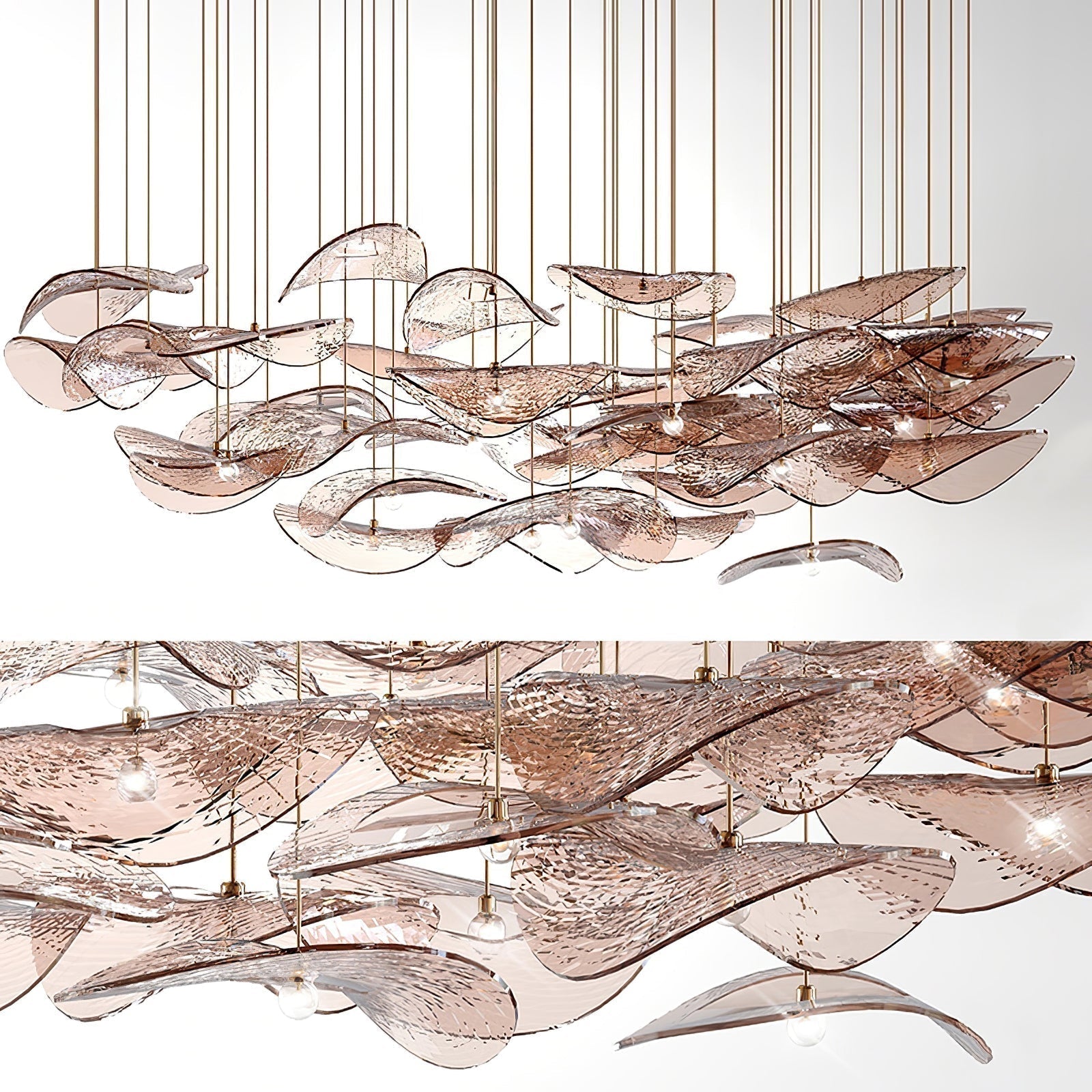 Eurrinia Butterfly Gold Pendant Light-Letslighting