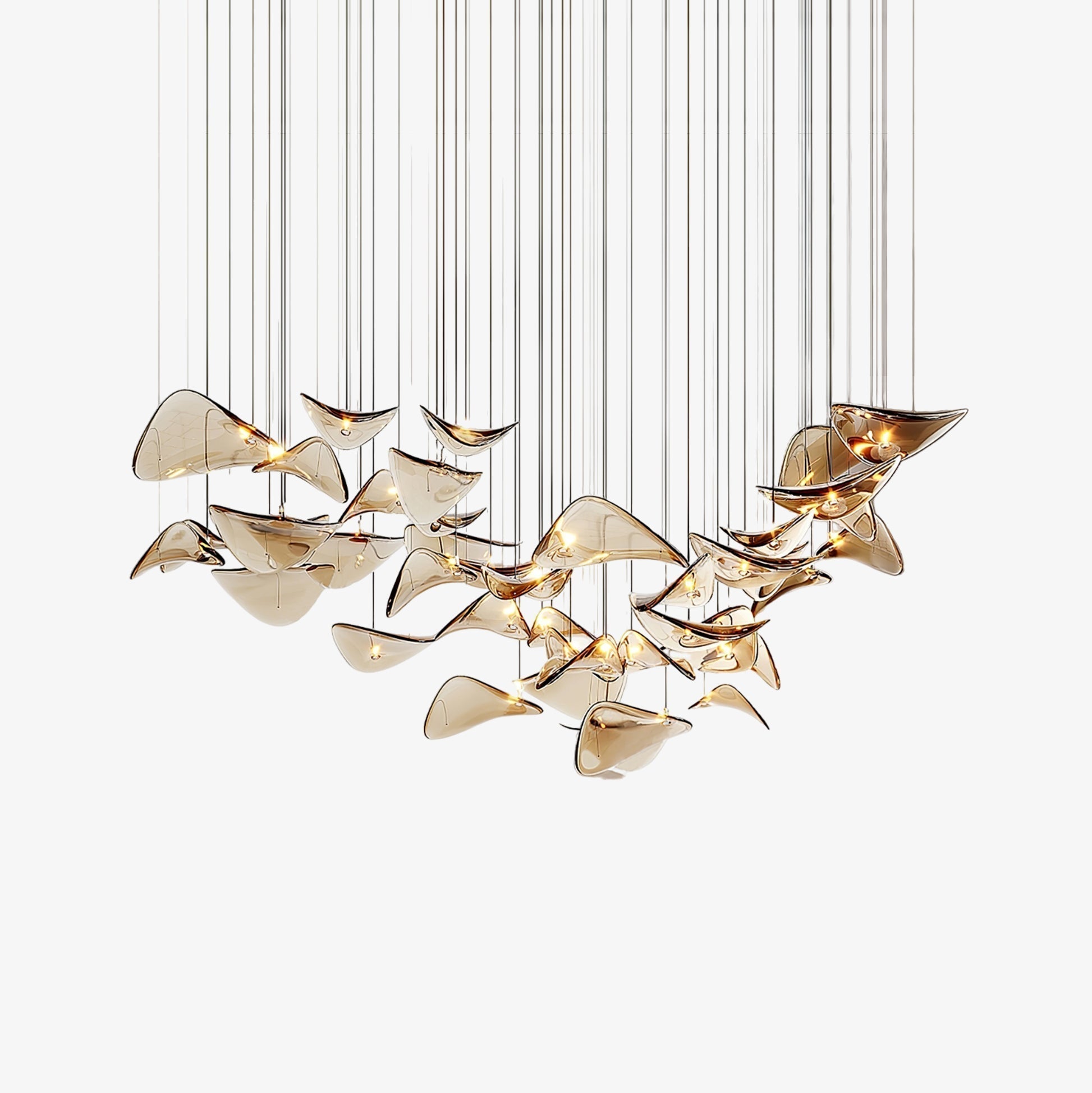 Eurrinia Butterfly Gold Pendant Light-Letslighting