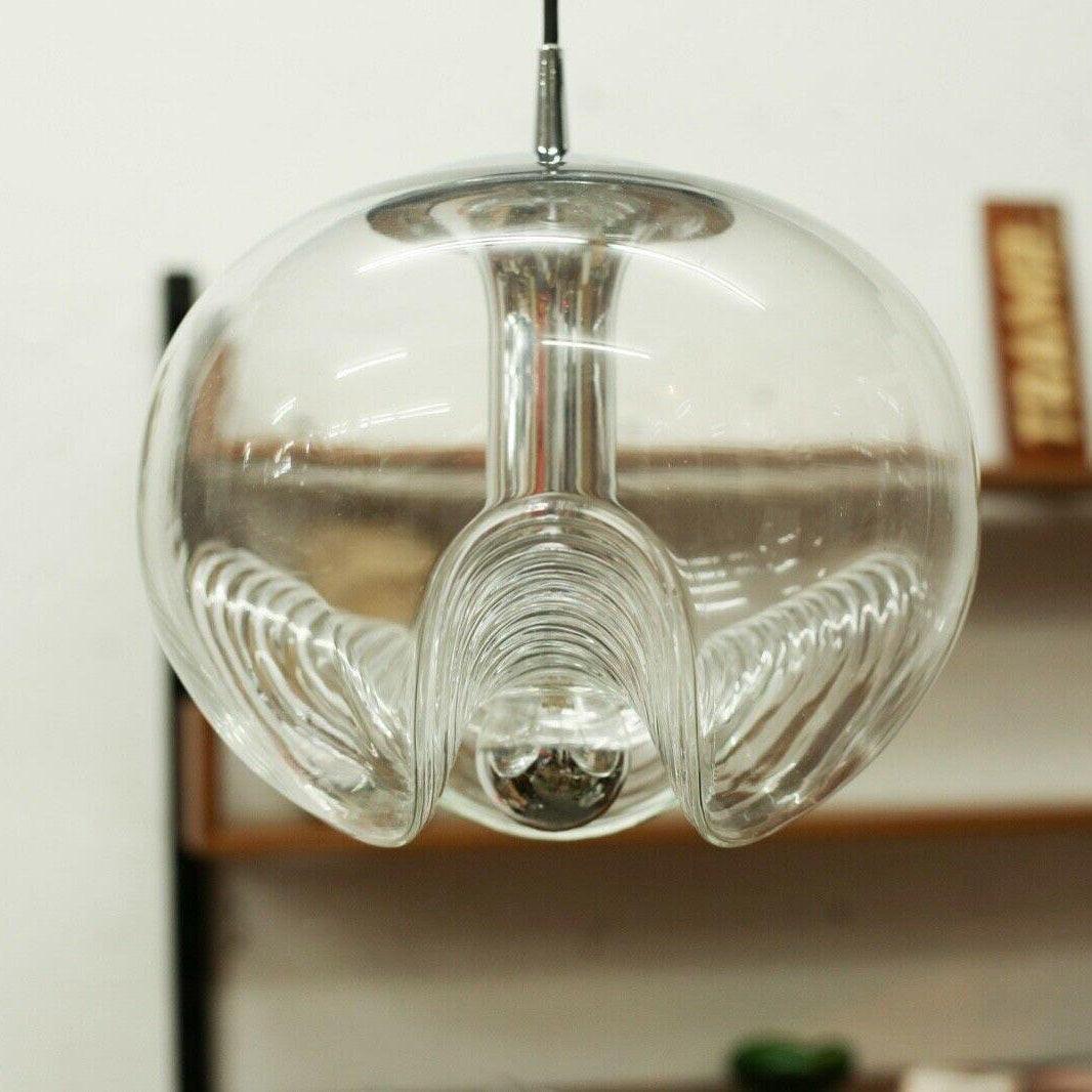 Solara Pendelleuchte Glas Welle Mid-Century Vintage-Letslighting