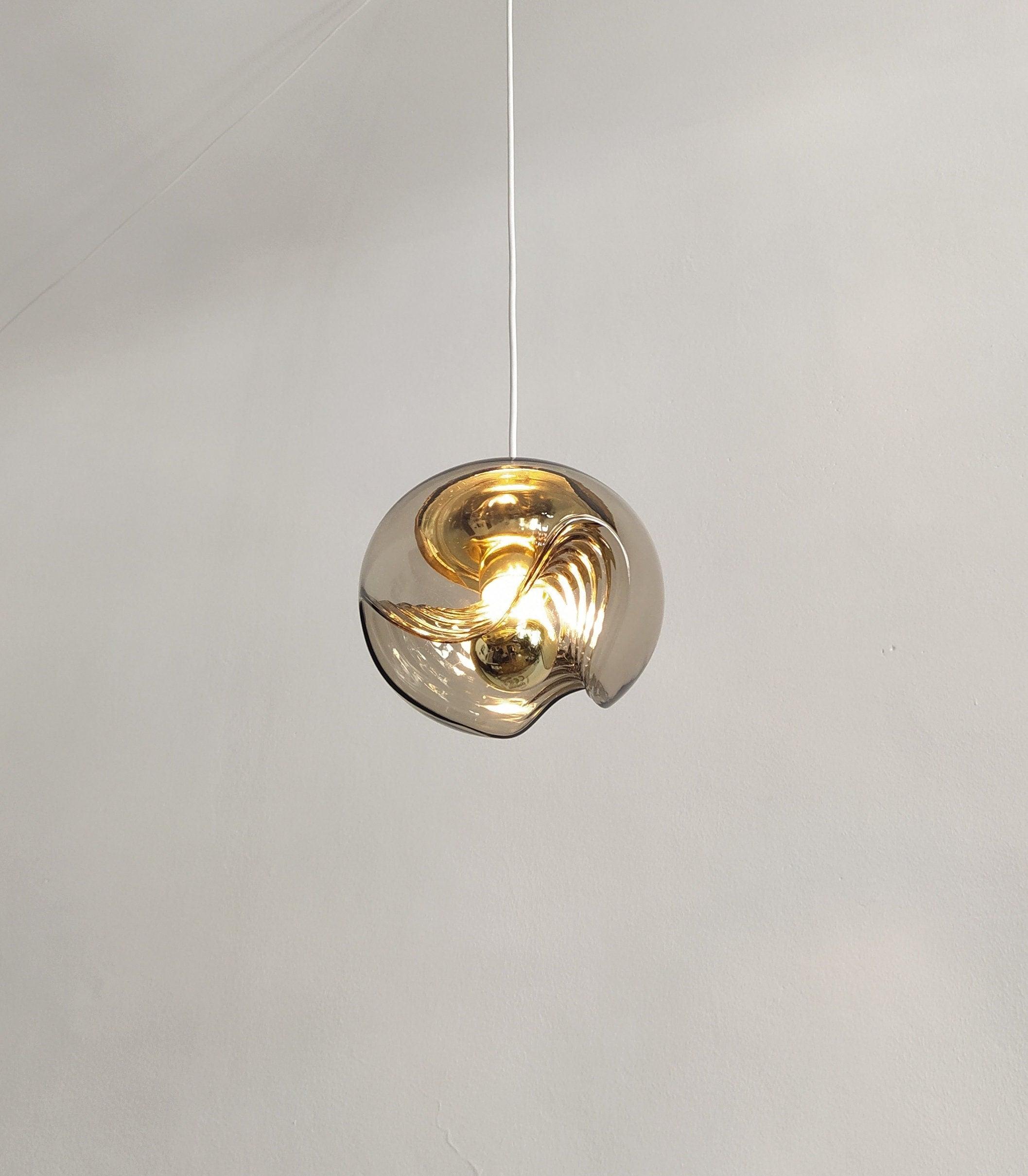 Solara Pendelleuchte Glas Welle Mid-Century Vintage-Letslighting