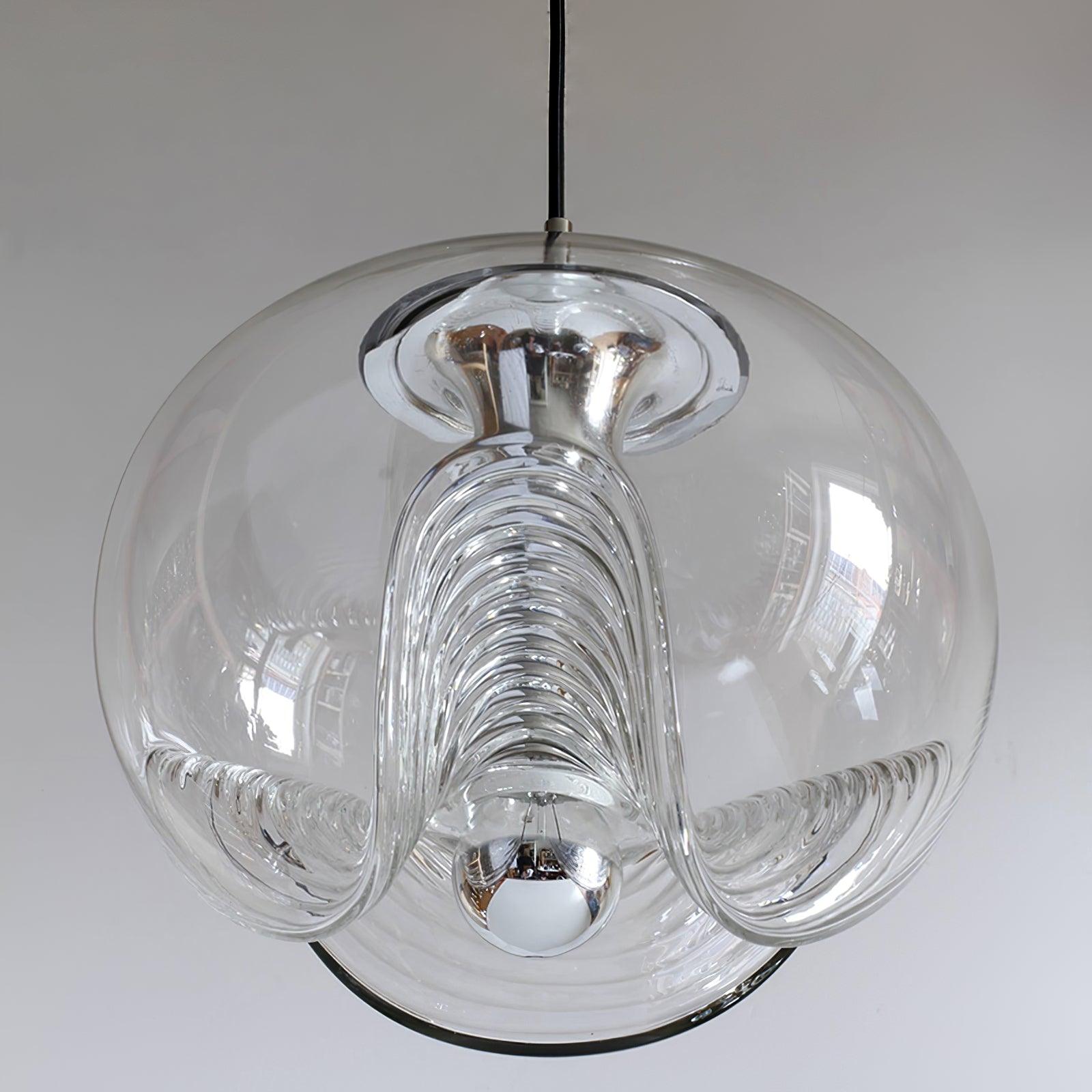 Solara Pendelleuchte Glas Welle Mid-Century Vintage-Letslighting