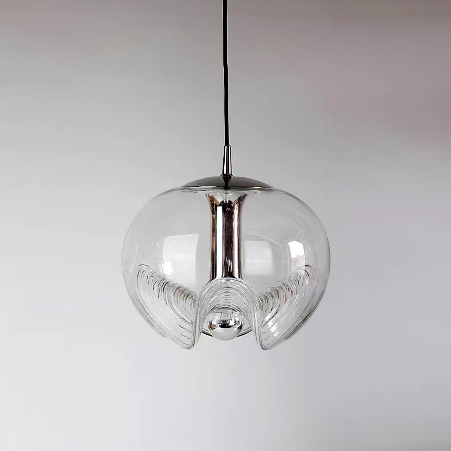 Solara Pendelleuchte Glas Welle Mid-Century Vintage-Letslighting
