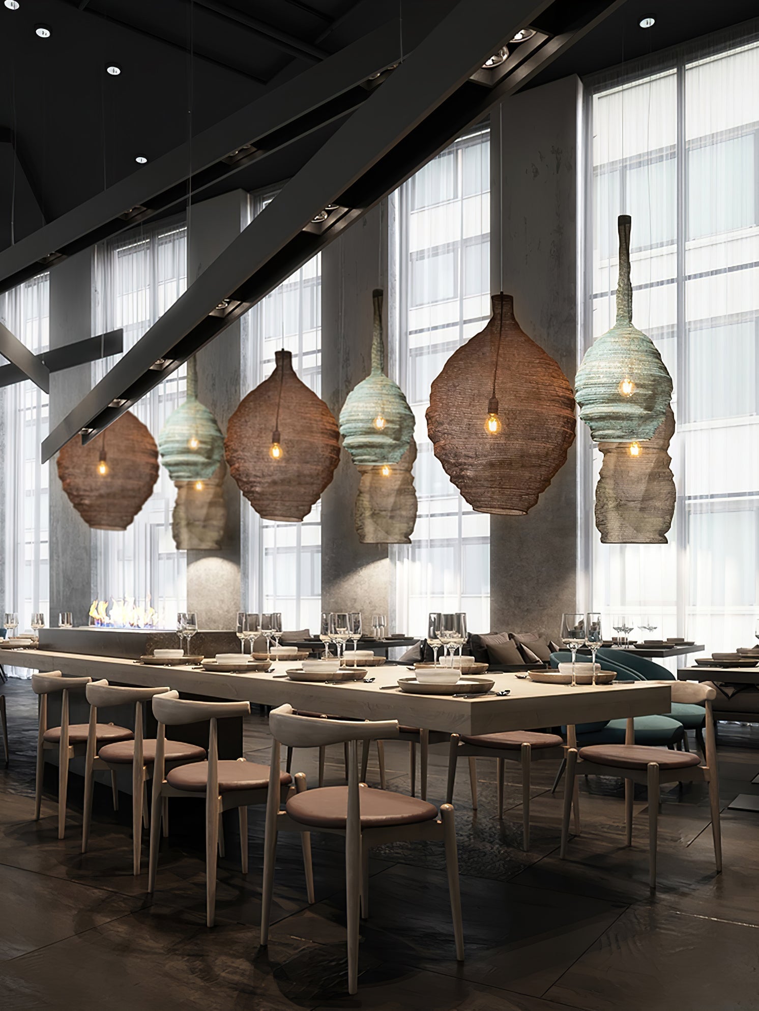 Hive Industrie-Draht Pendelleuchten-Letslighting