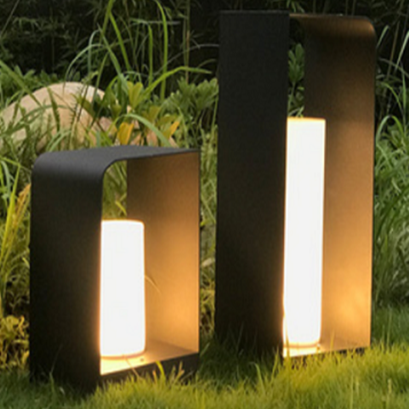 Ray Außenstehleuchte Minimalistisch Quadrat LED Metall Garten Flur