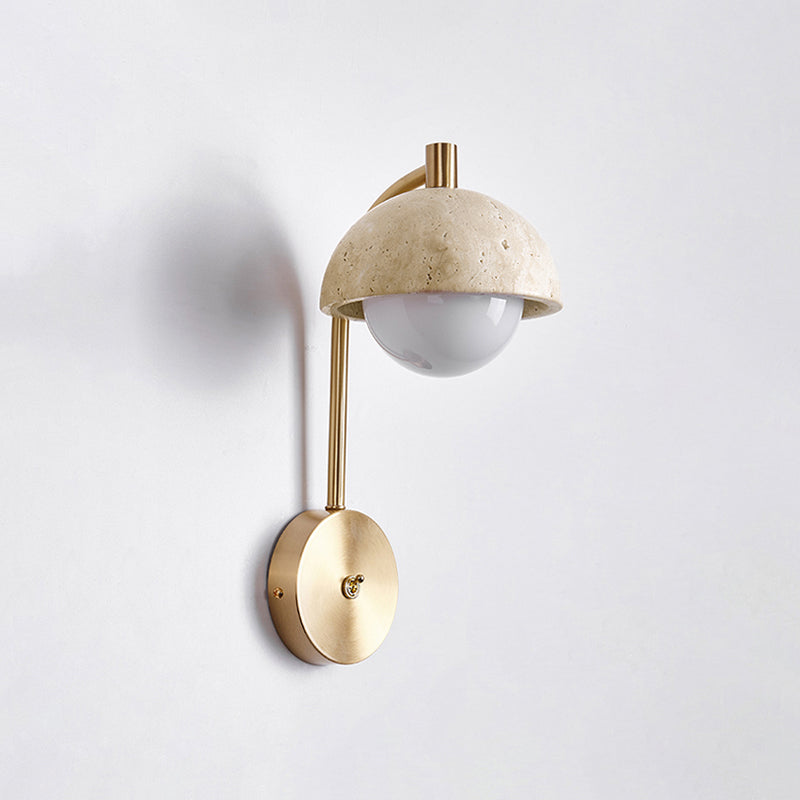 Civarir Modern Minimalist Beige Travertine Wall Lamp - Letslighting