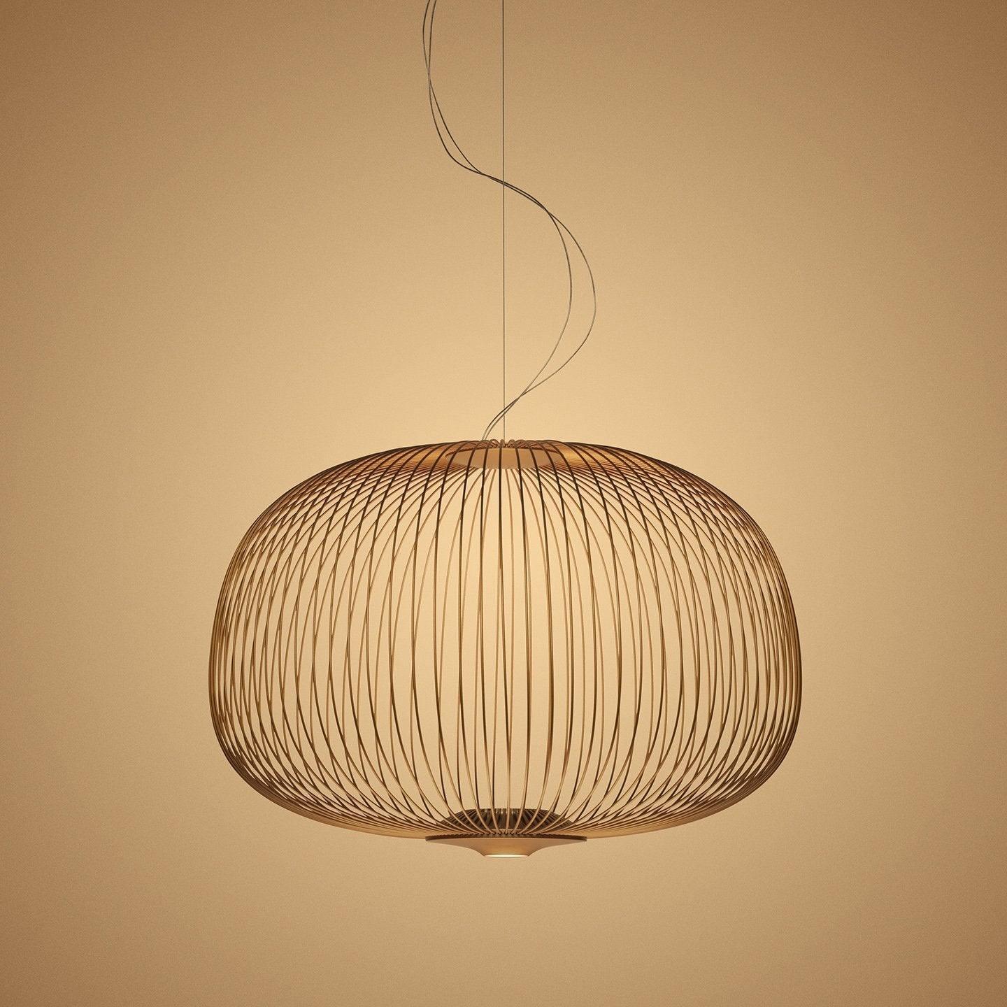 Aero Lightweight Spokes Cage Pendant Light - Letslighting