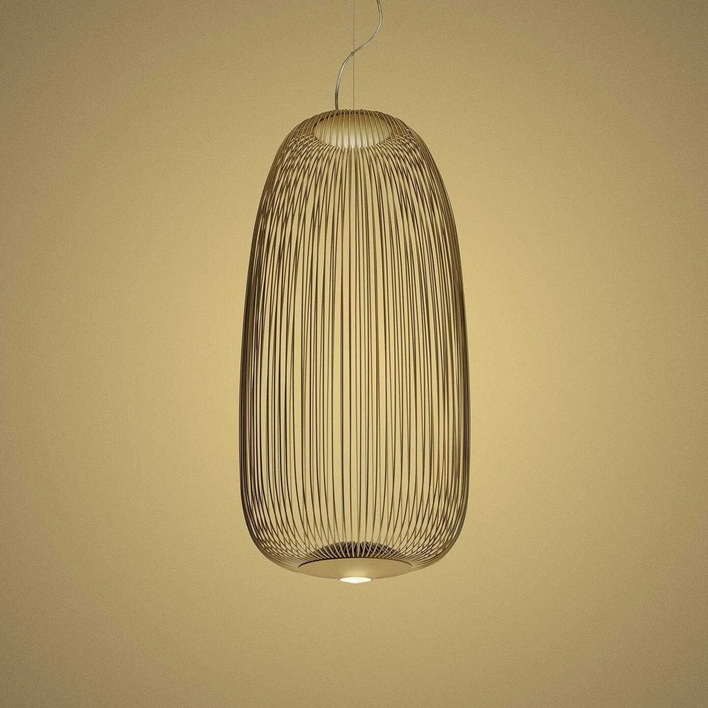 Aero Lightweight Spokes Cage Pendant Light - Letslighting