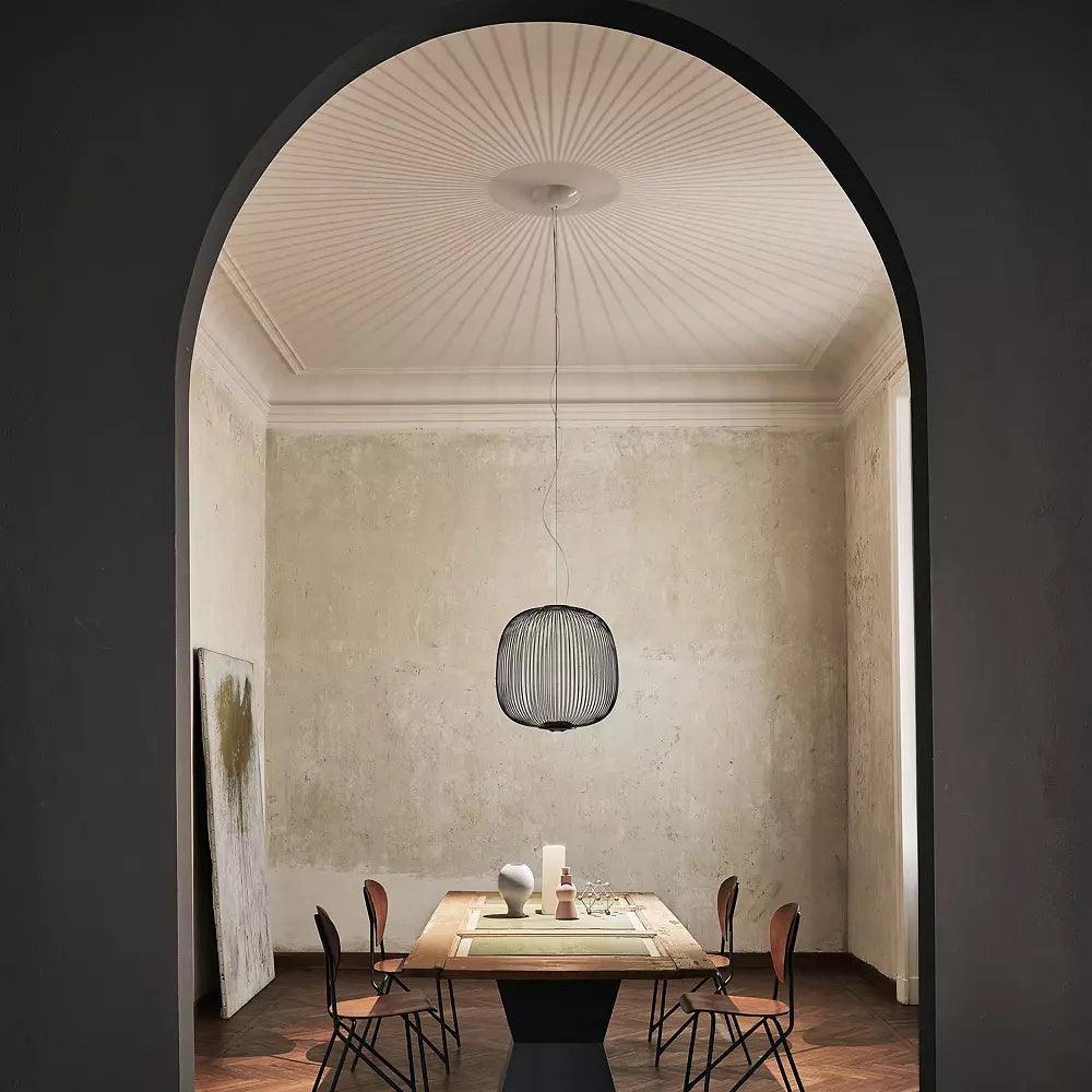 Aero Lightweight Spokes Cage Pendant Light - Letslighting