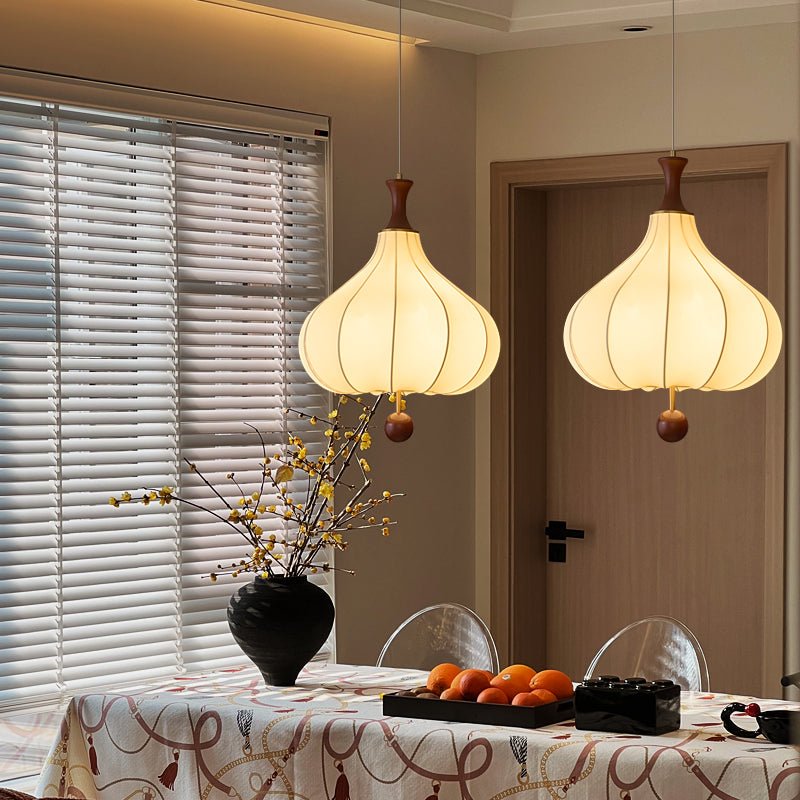 Mymira Traditionelle Eleganz Holz-Pendelleuchte-Letslighting