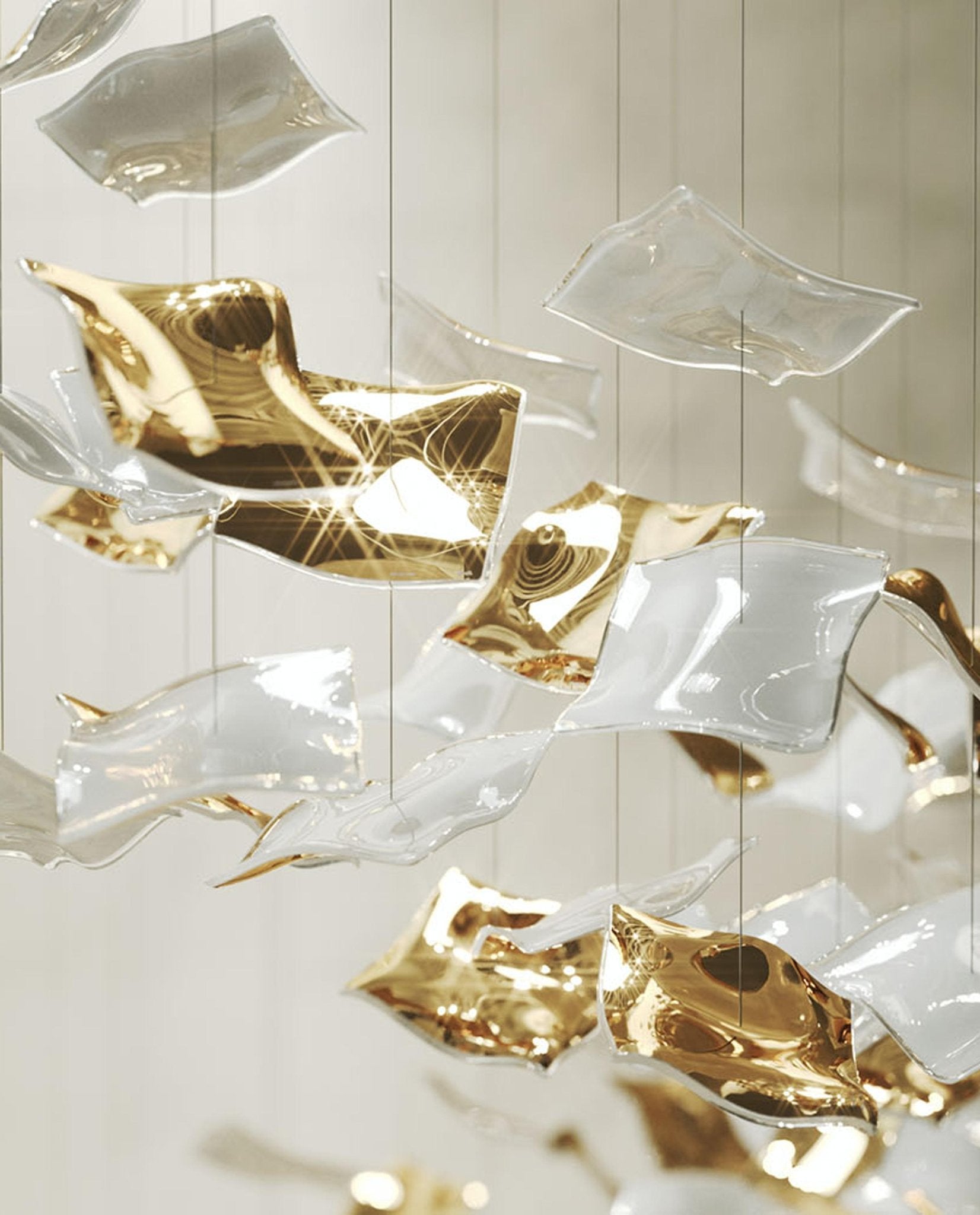 Viliros Spiralförmige Pendelleuchte aus Glas-Letslighting