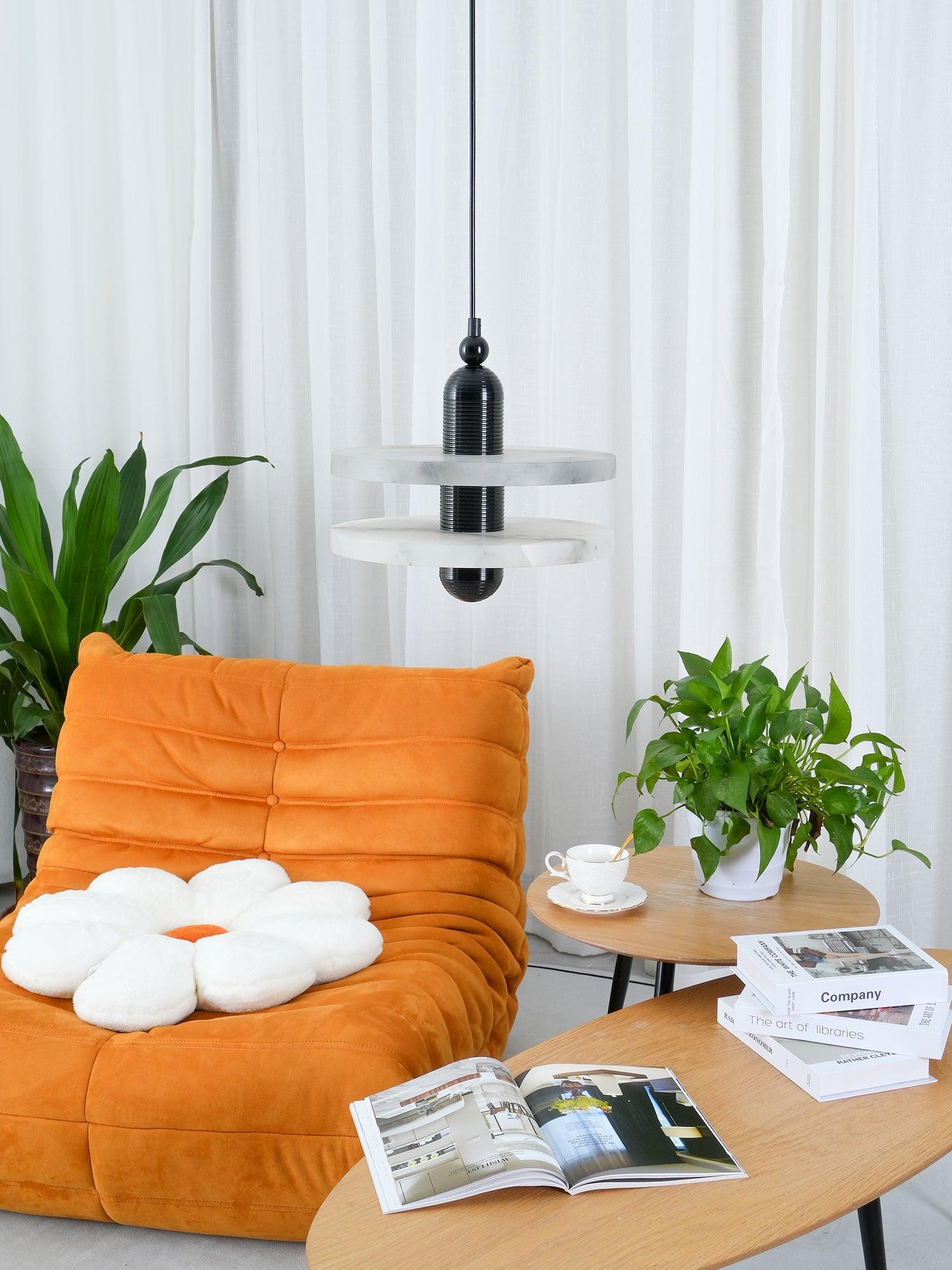 Goose White Alabaster Copper Pendant Lamp - Letslighting